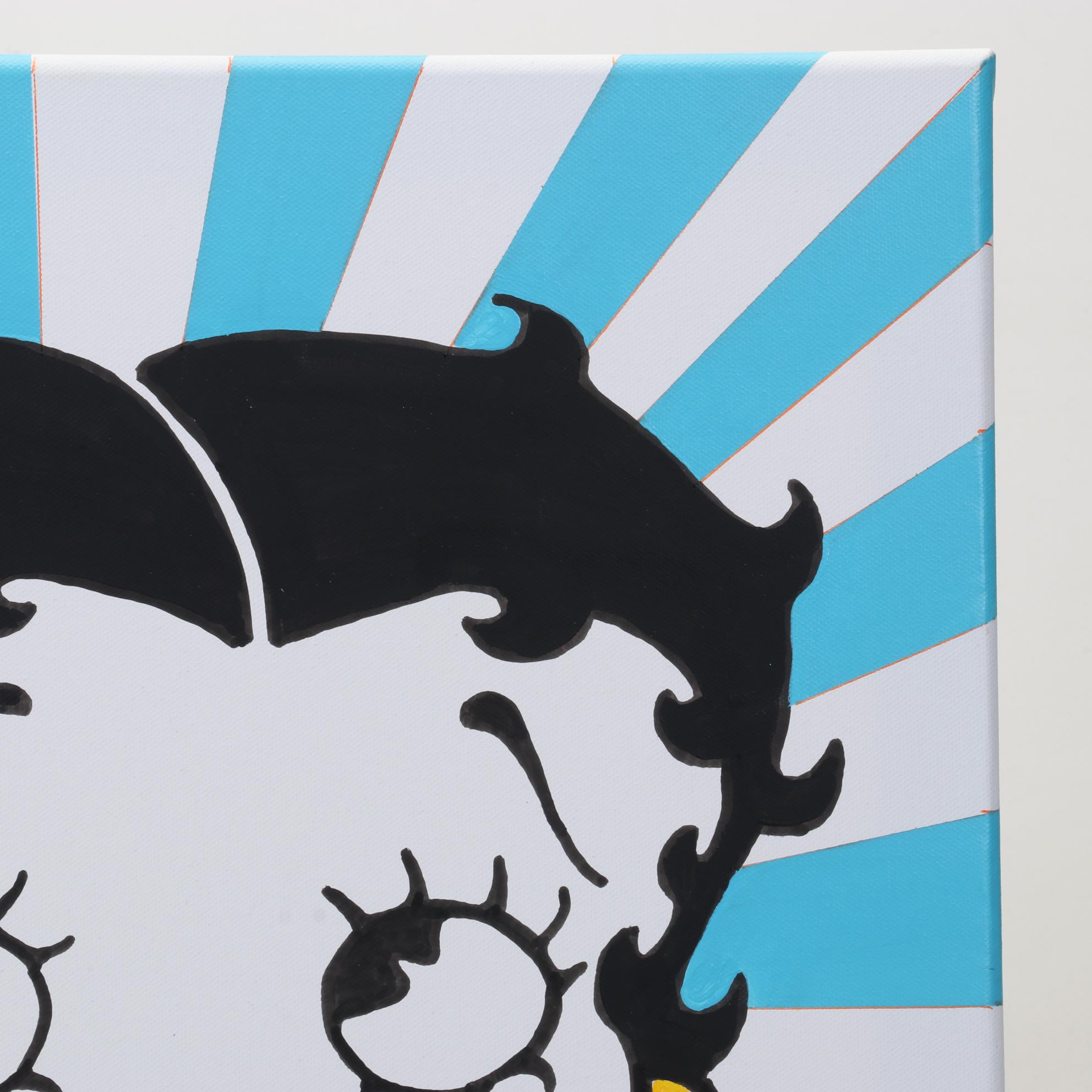 deSanto Pop Art Acrylic Painting Featuring Betty Boop, 2023