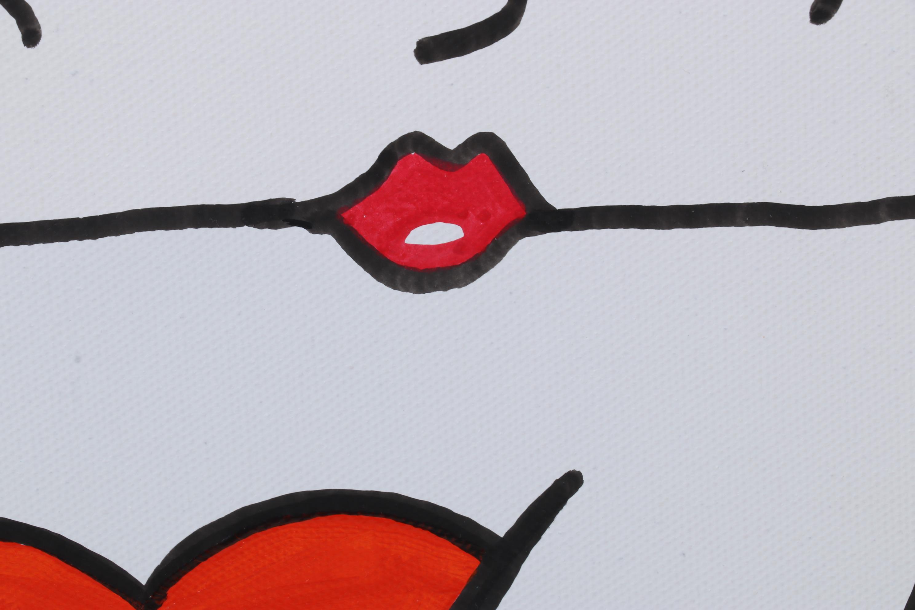 deSanto Pop Art Acrylic Painting Featuring Betty Boop, 2023