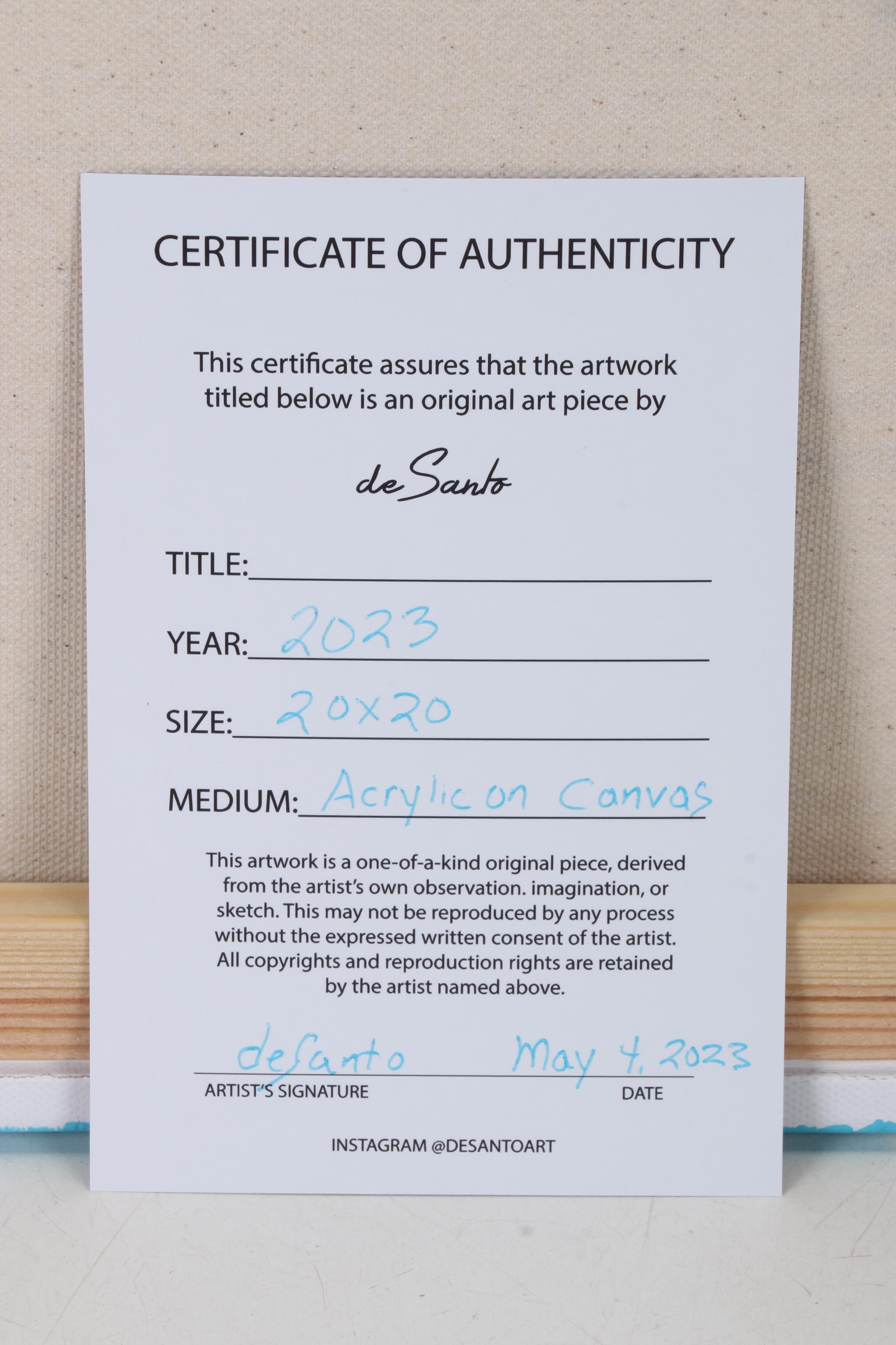 deSanto Pop Art Acrylic Painting Featuring Betty Boop, 2023