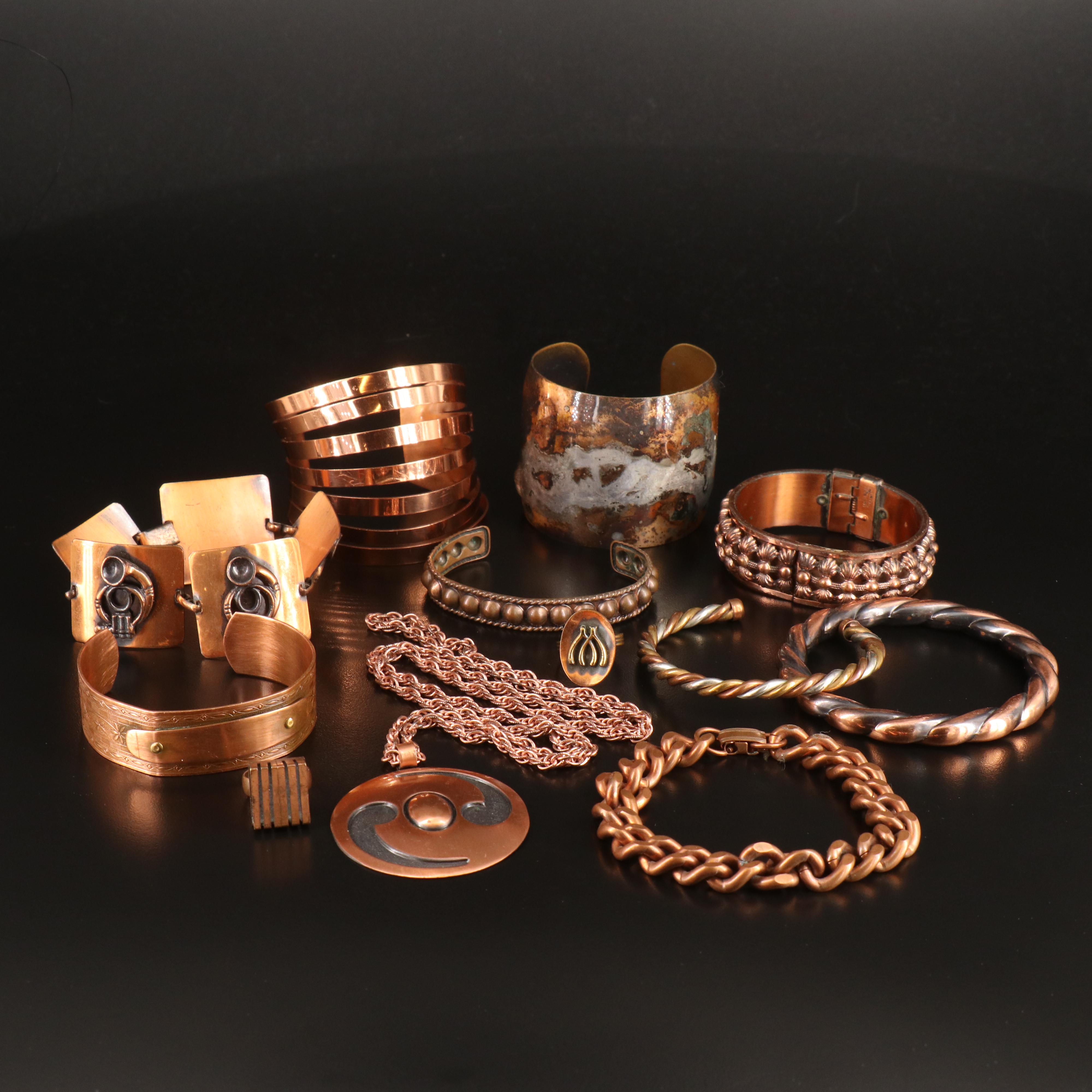 Copper Featured in Vintage Jewelry Collection