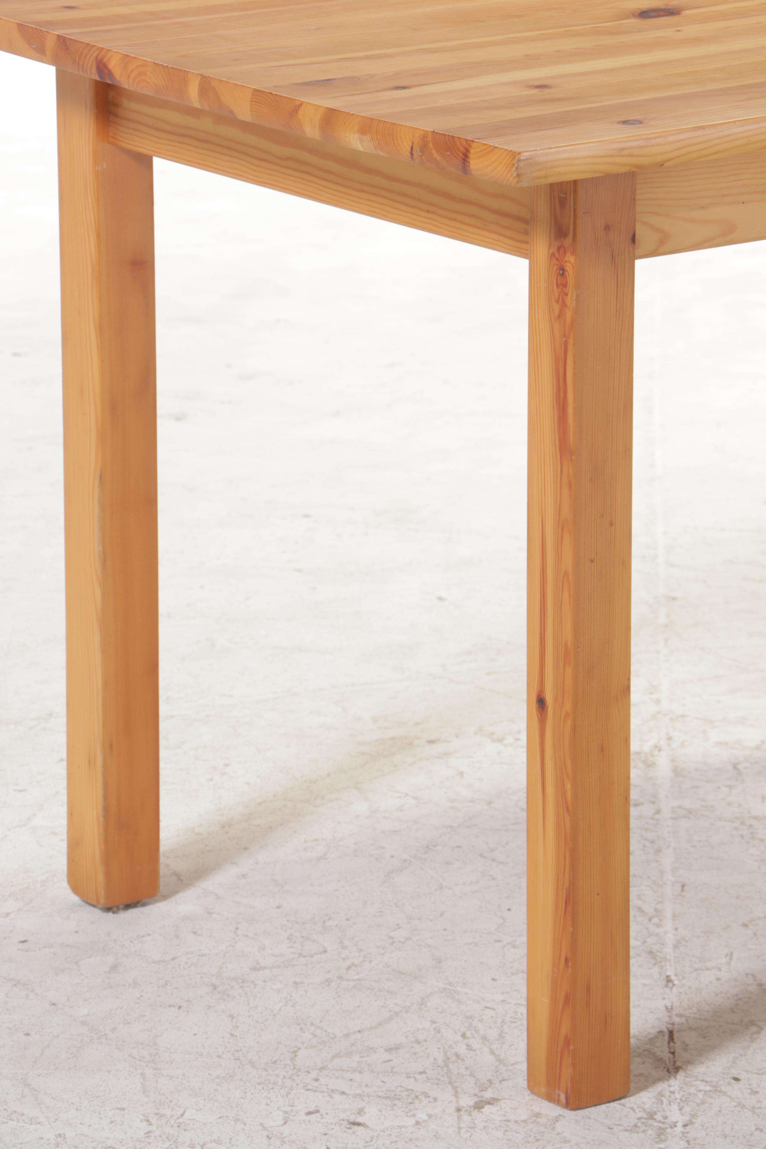 Farmhouse Style Pine Dining Table