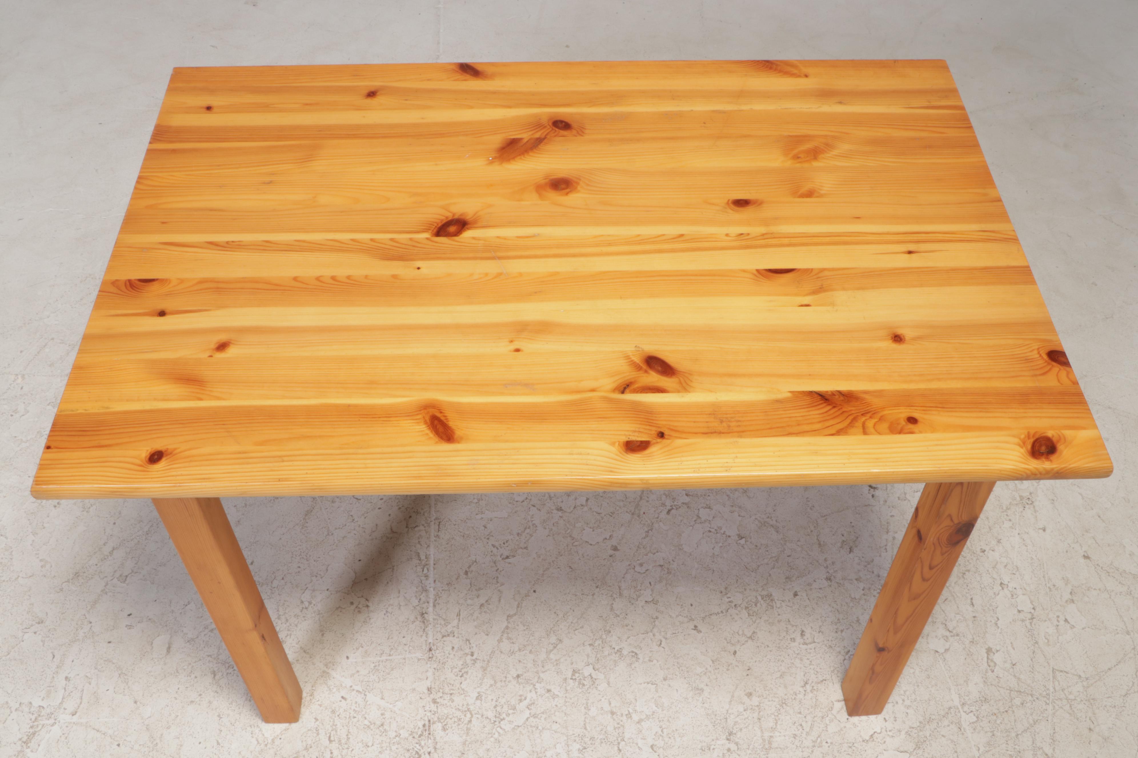 Farmhouse Style Pine Dining Table