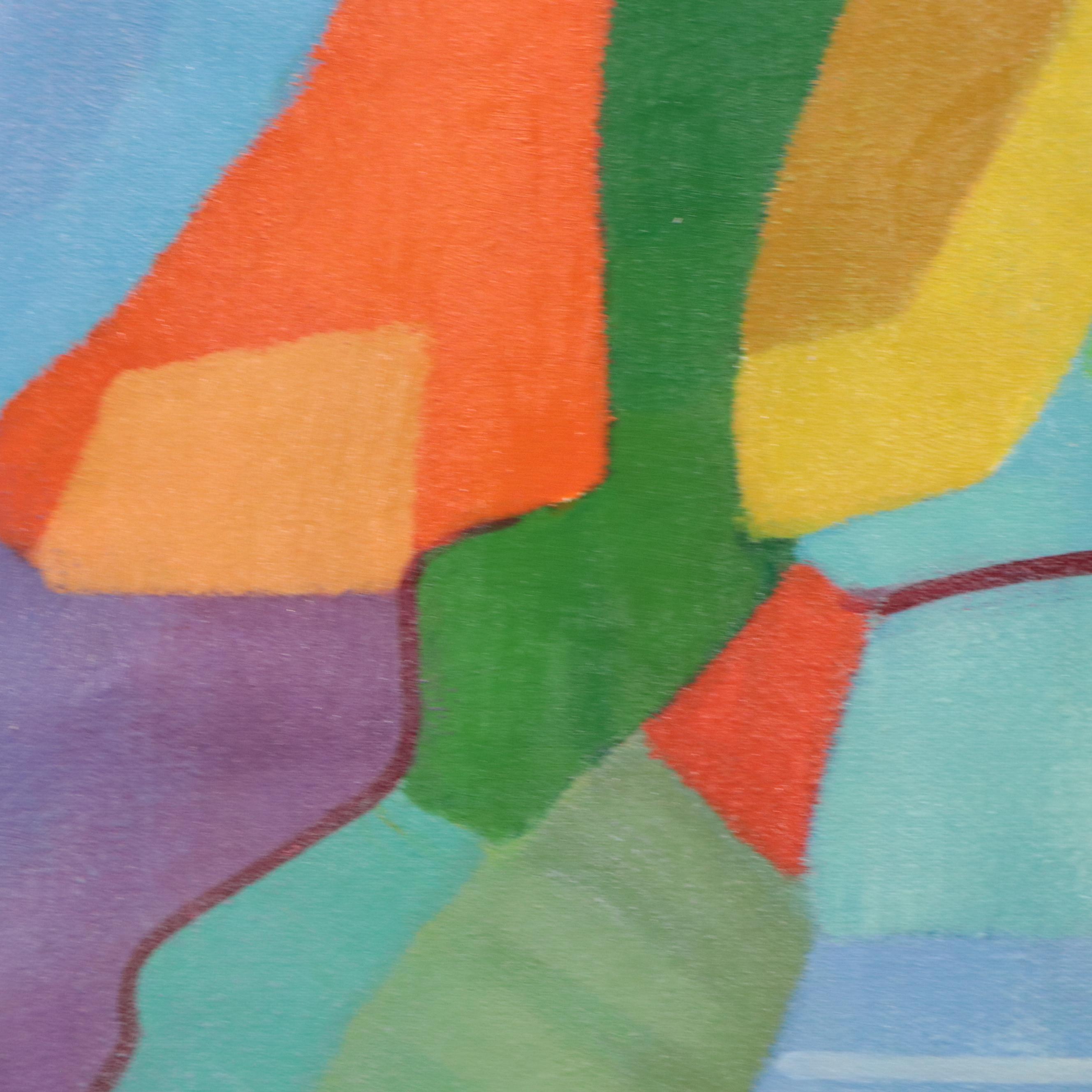 Zheng Non-Objective Abstract Oil Painting
