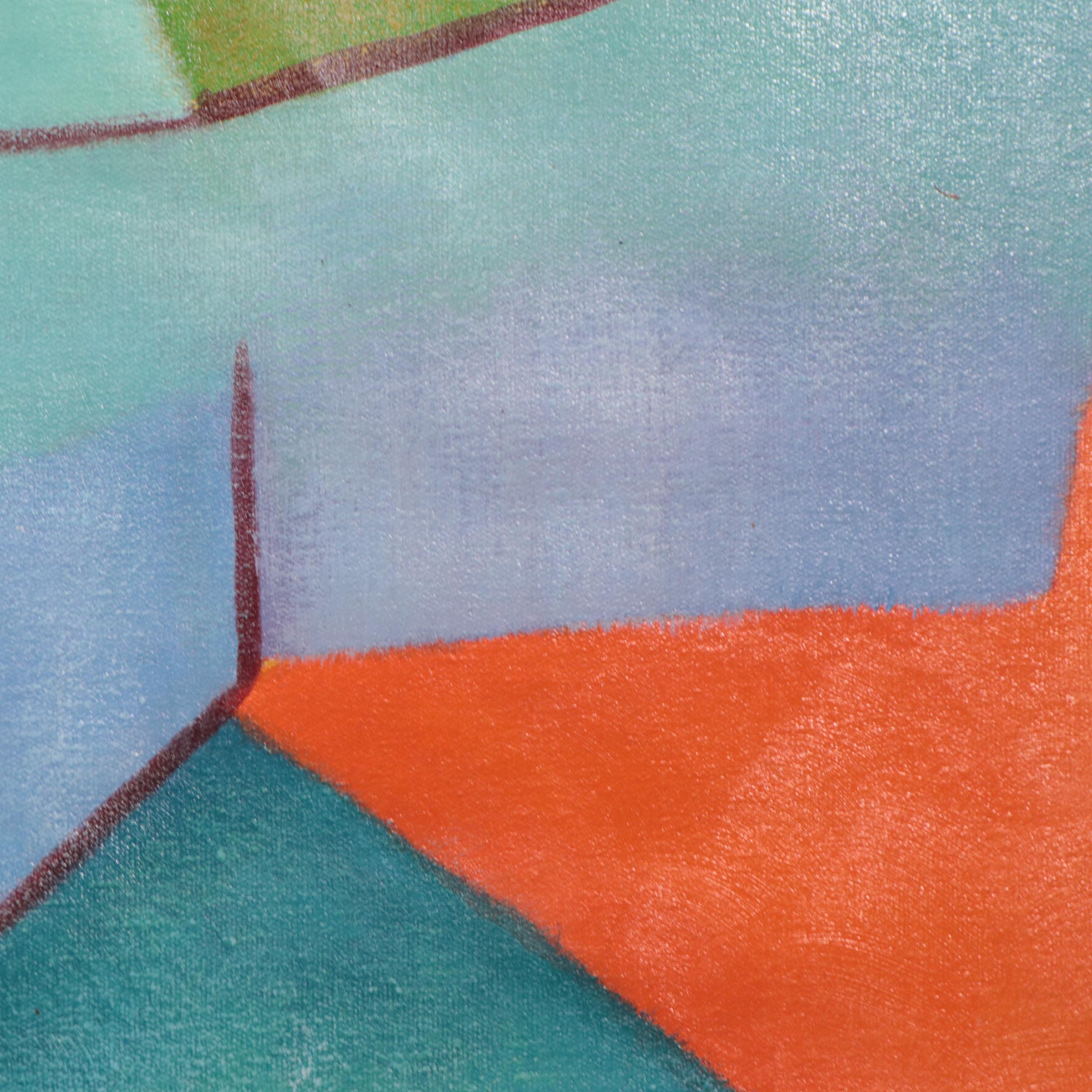 Zheng Non-Objective Abstract Oil Painting