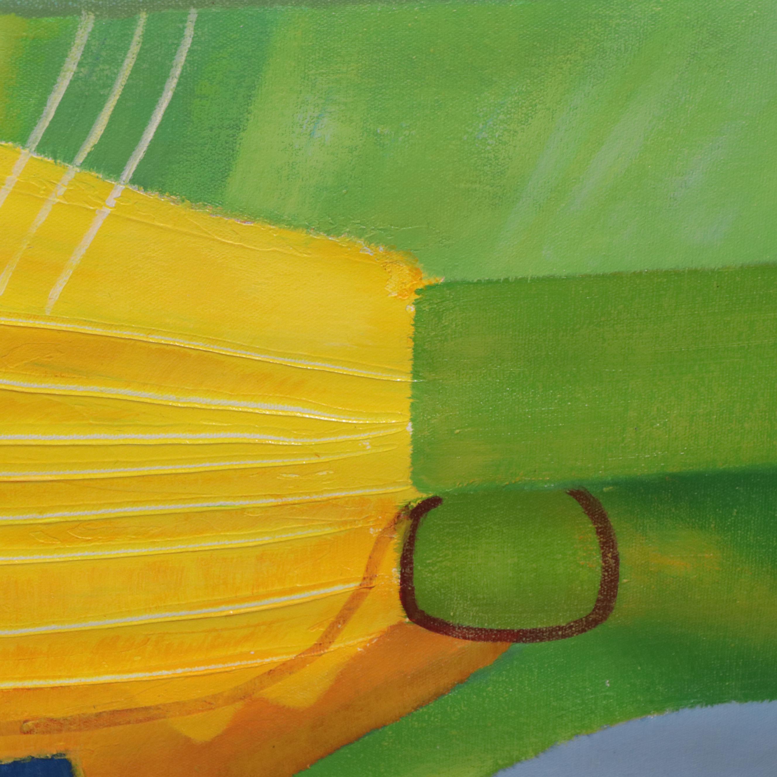Zheng Non-Objective Abstract Oil Painting