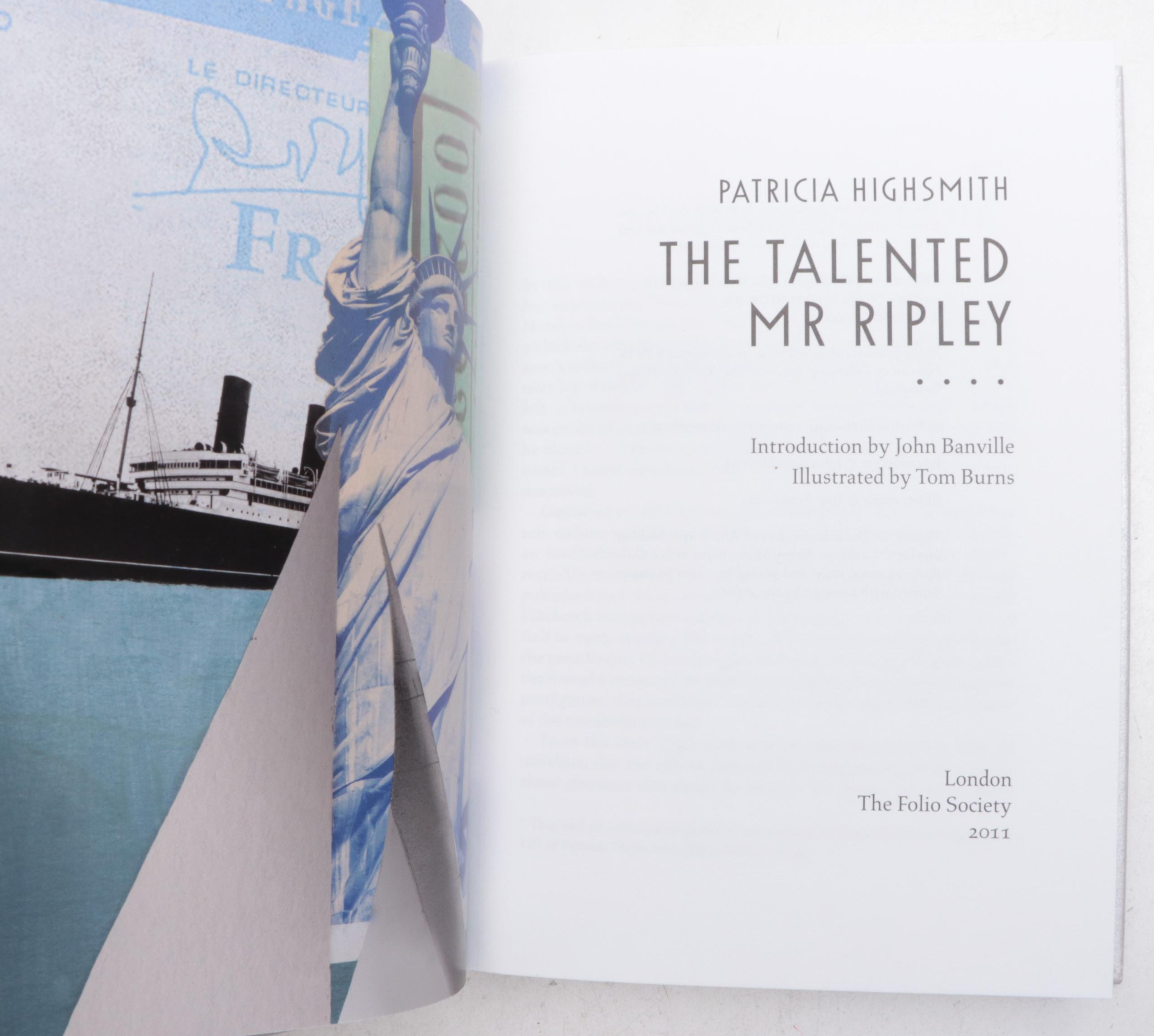 Folio Society Illustrated "The Ripley Trilogy" by Patricia Highsmith, 2011