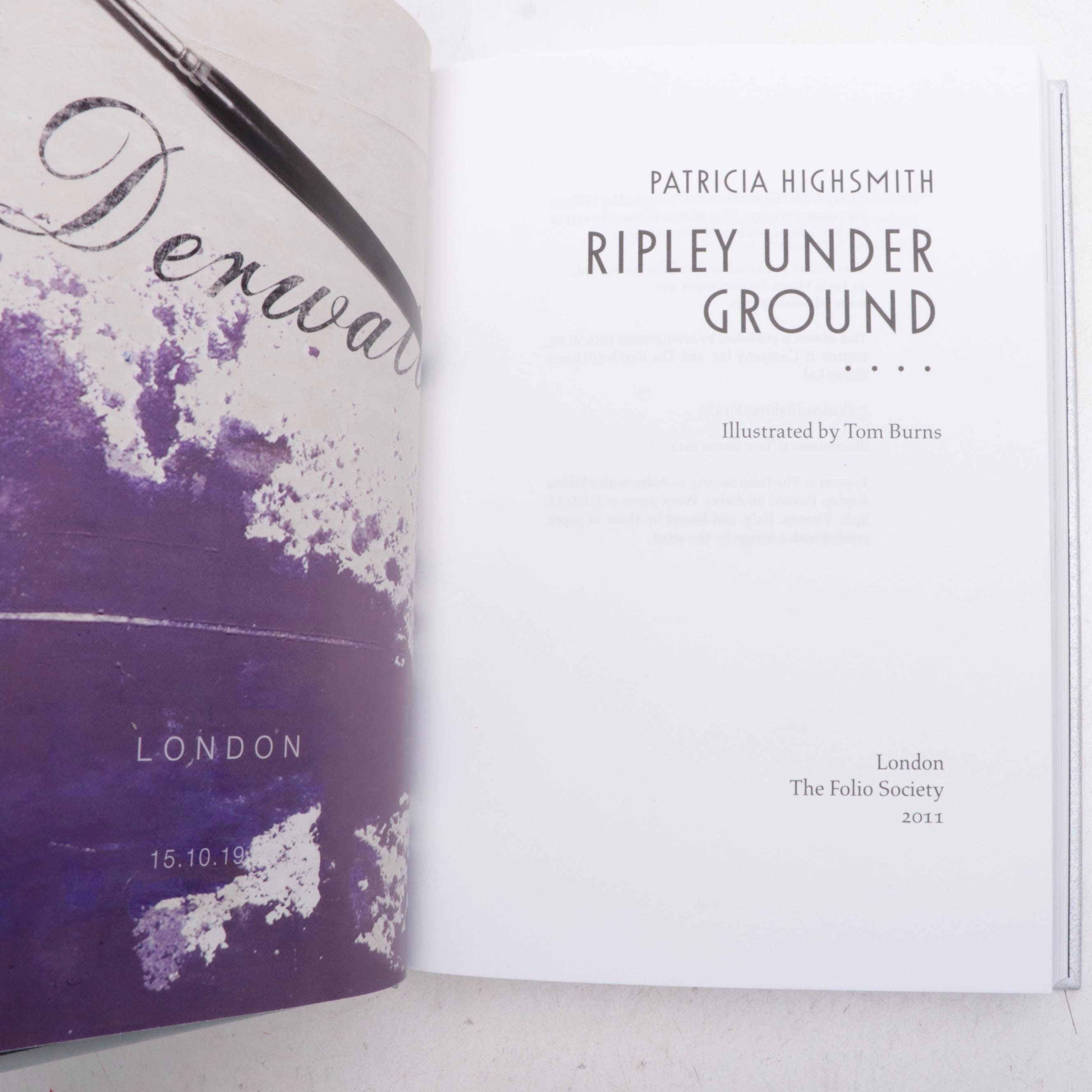 Folio Society Illustrated "The Ripley Trilogy" by Patricia Highsmith, 2011