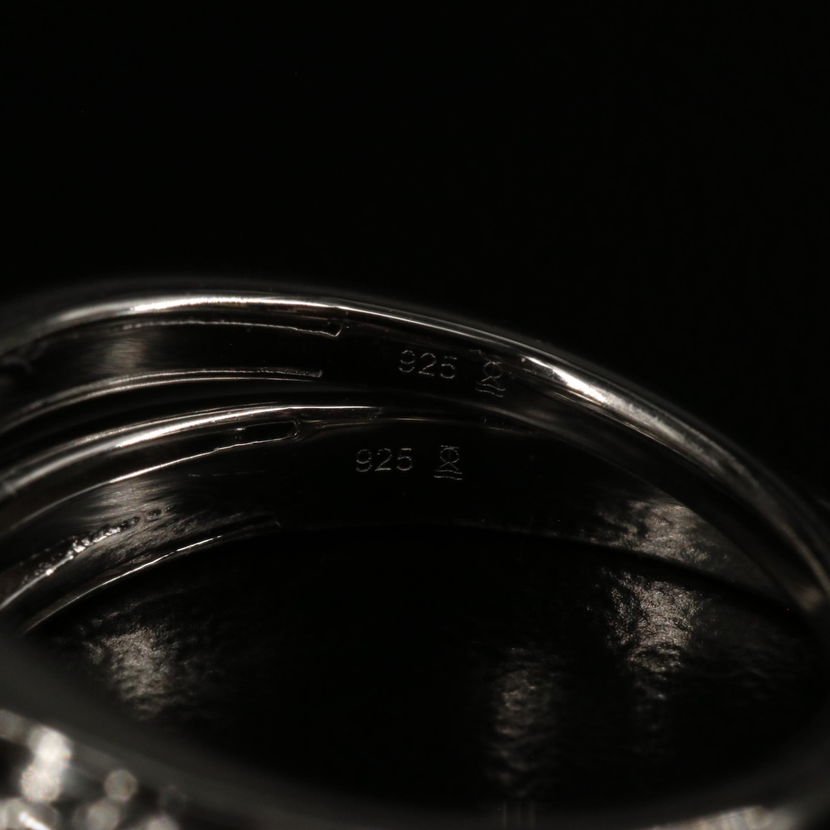 Sterling Diamond Ring and Bands