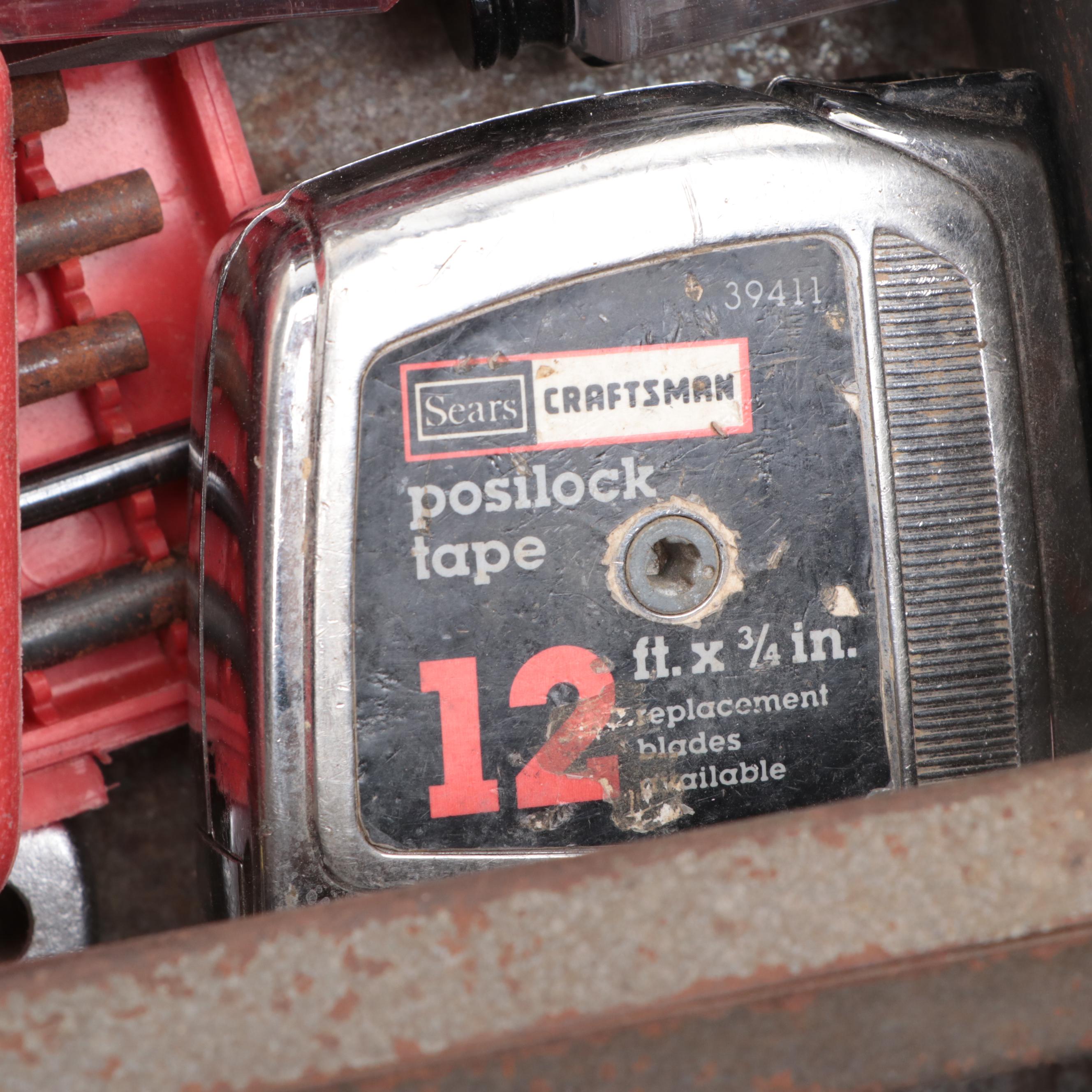 Craftsman Corded Drill and Tool Box with Hand Tools