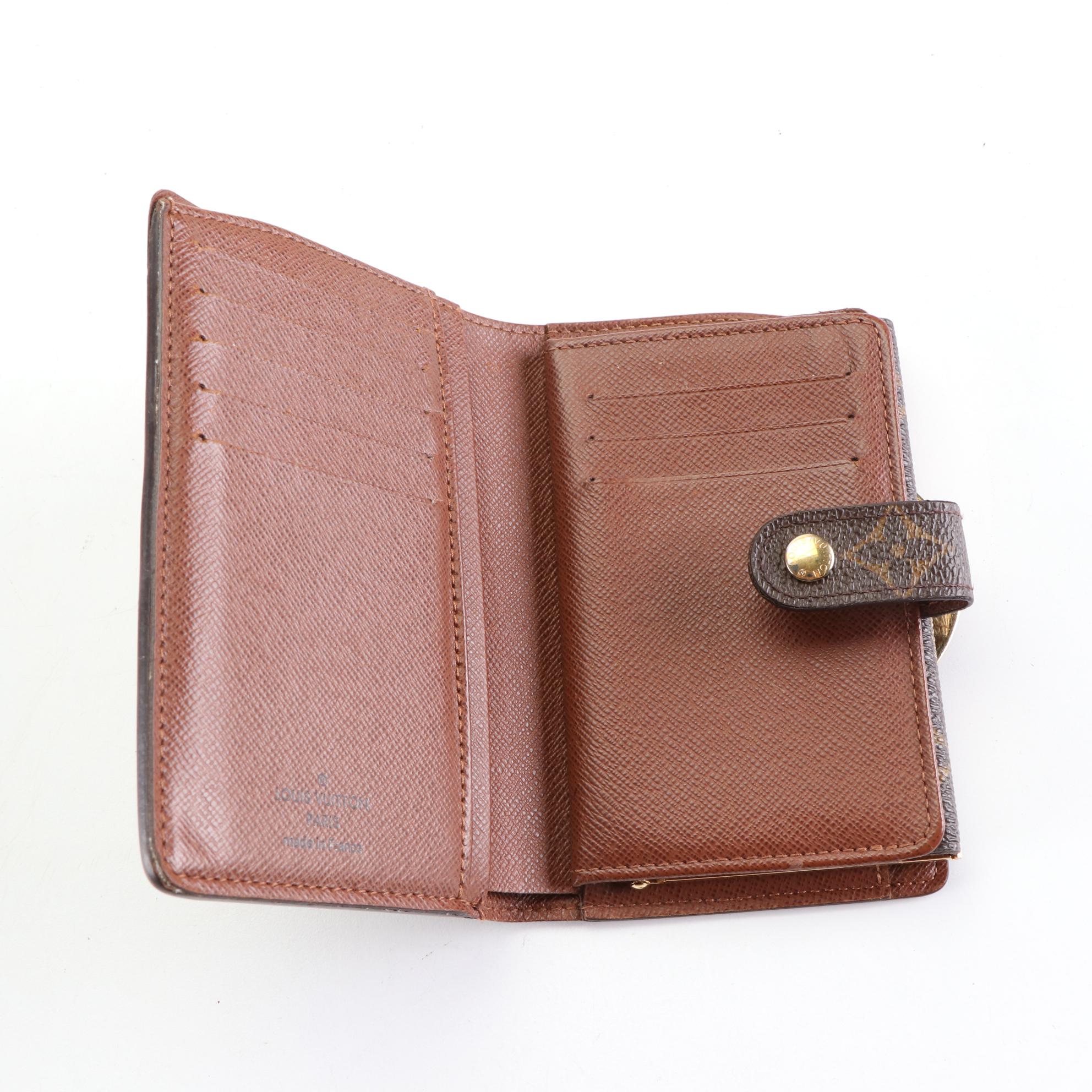 Louis Vuitton Porte Viennois Kiss Lock Coin Purse Wallet in Monogram Canvas