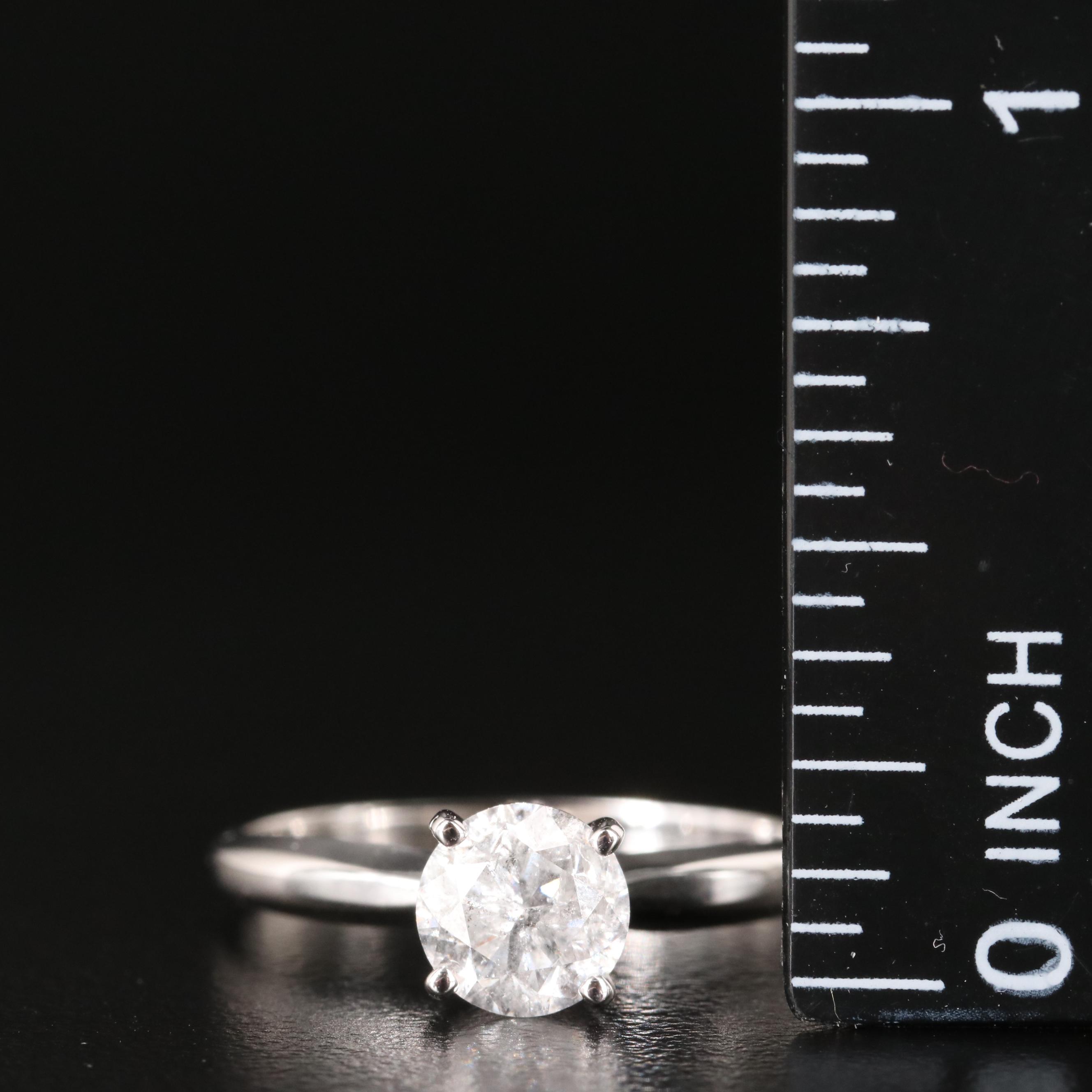 10K 1.01 CT Diamond Solitaire Ring