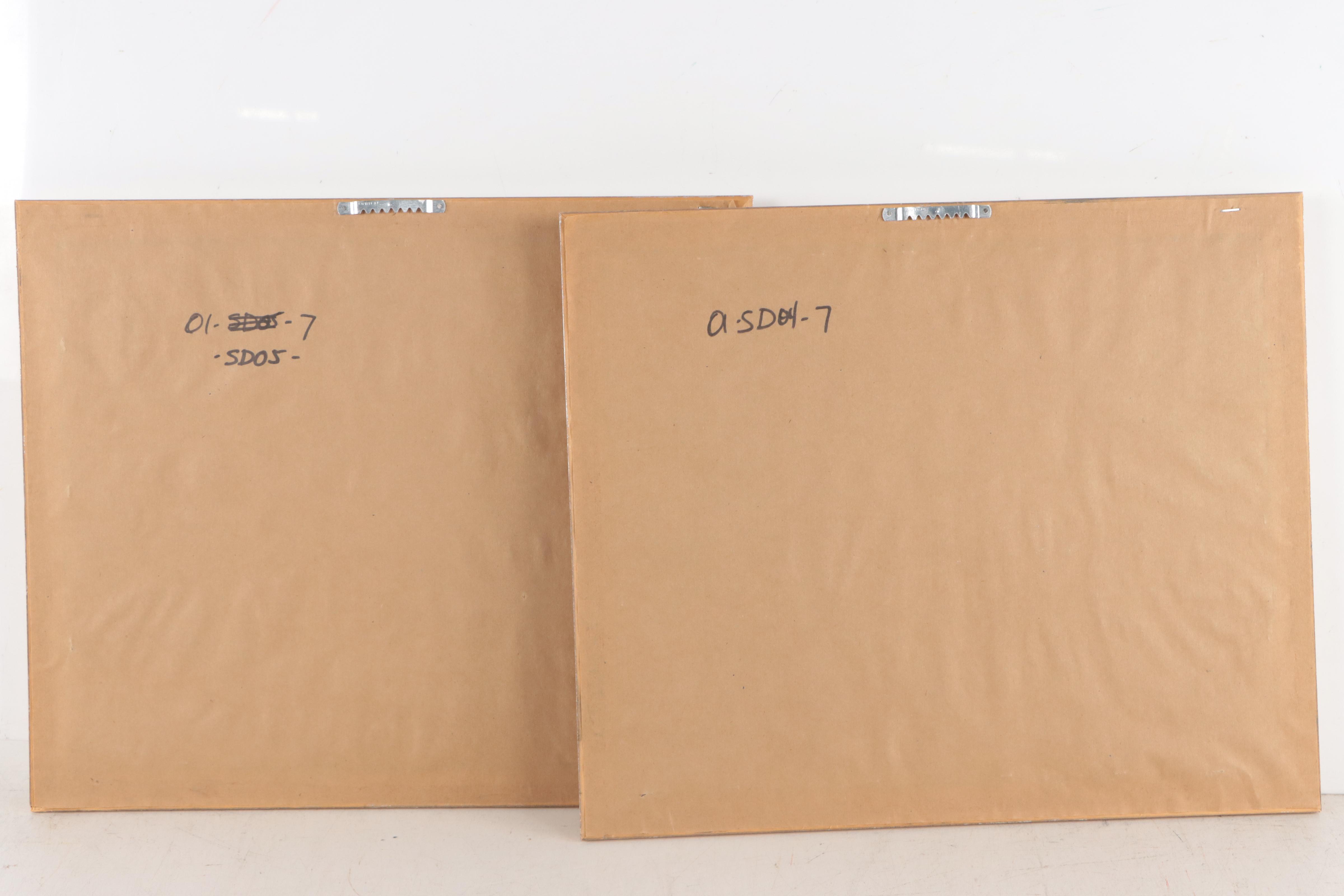 Hand-Colored Lithographs of Italian Street Scenes