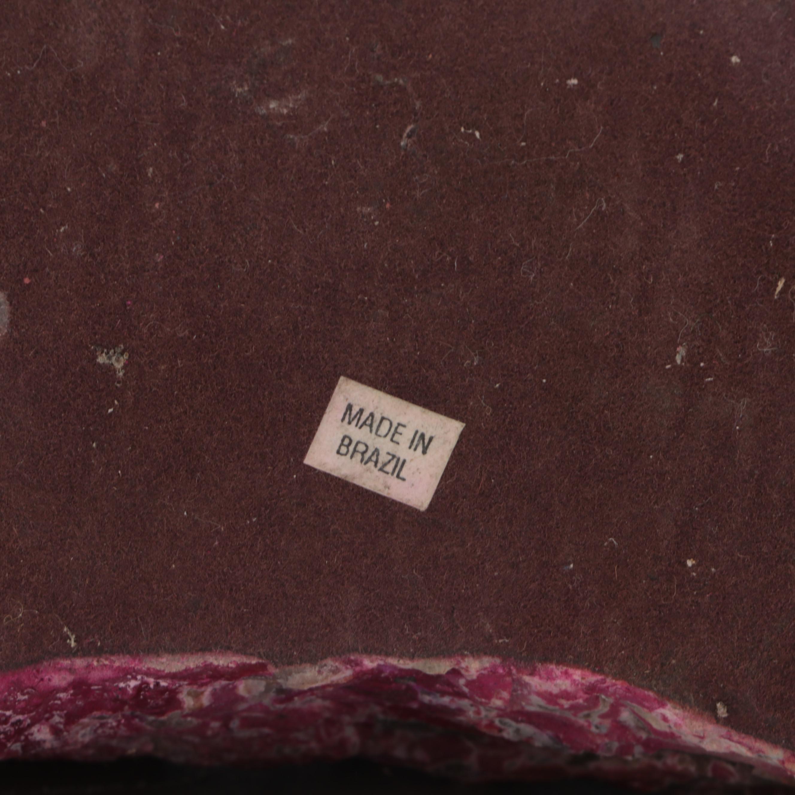 Brazilian Dyed Banded Agate Geode Bookends