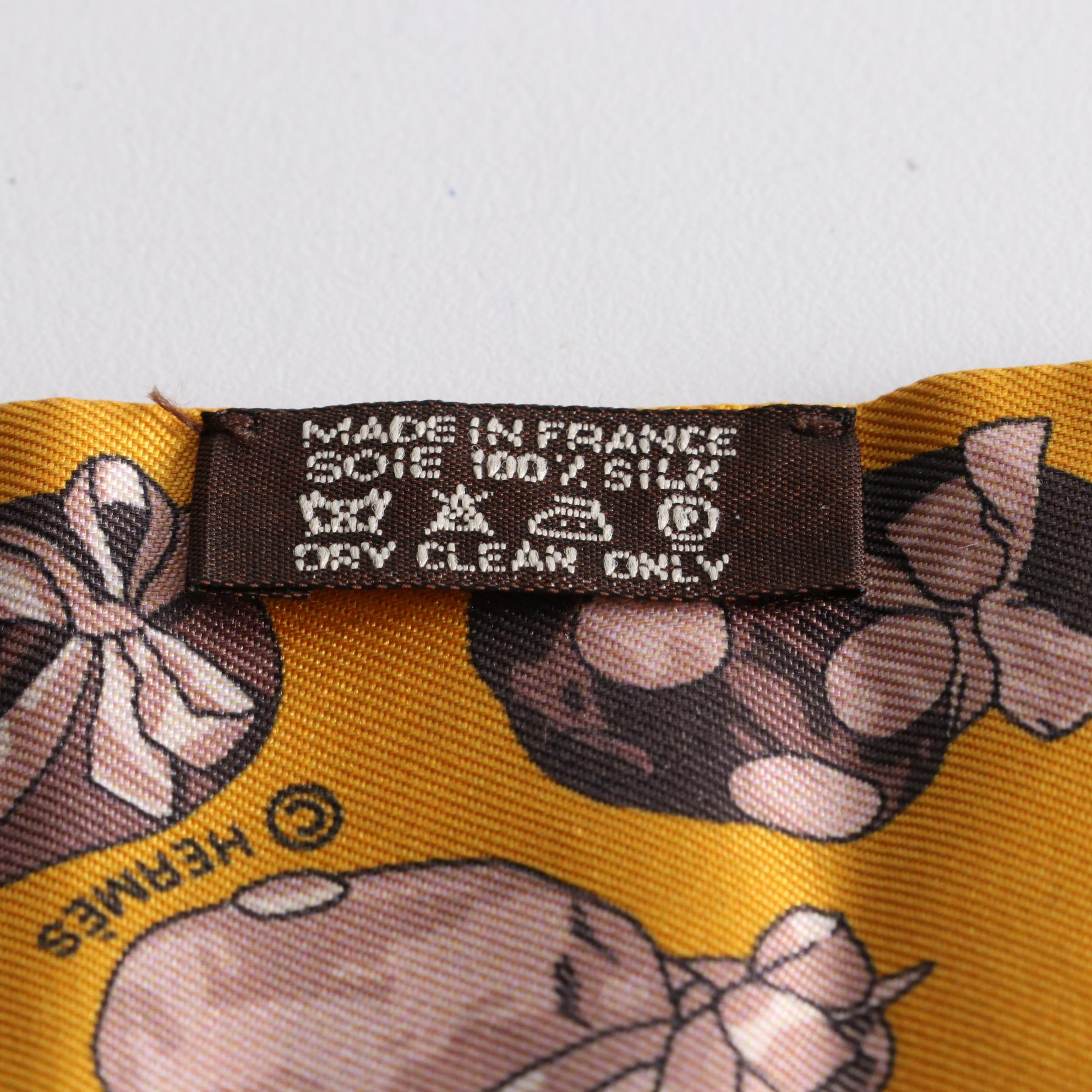 Hermès "Jockey" Silk Twilly Scarf