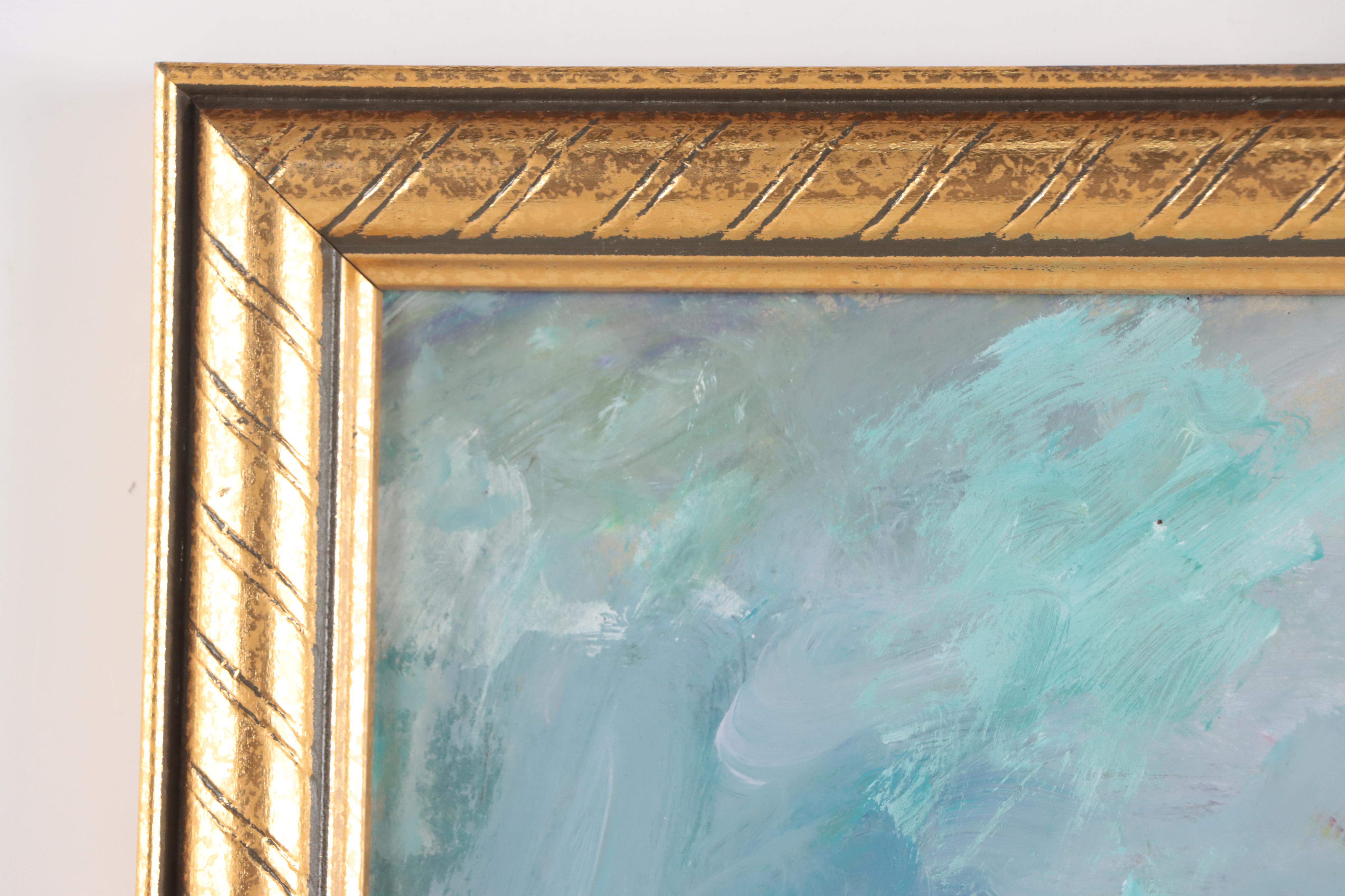 Robert Riddle Baker Landscape Acrylic Painting "River Inlet, Spring," 2023