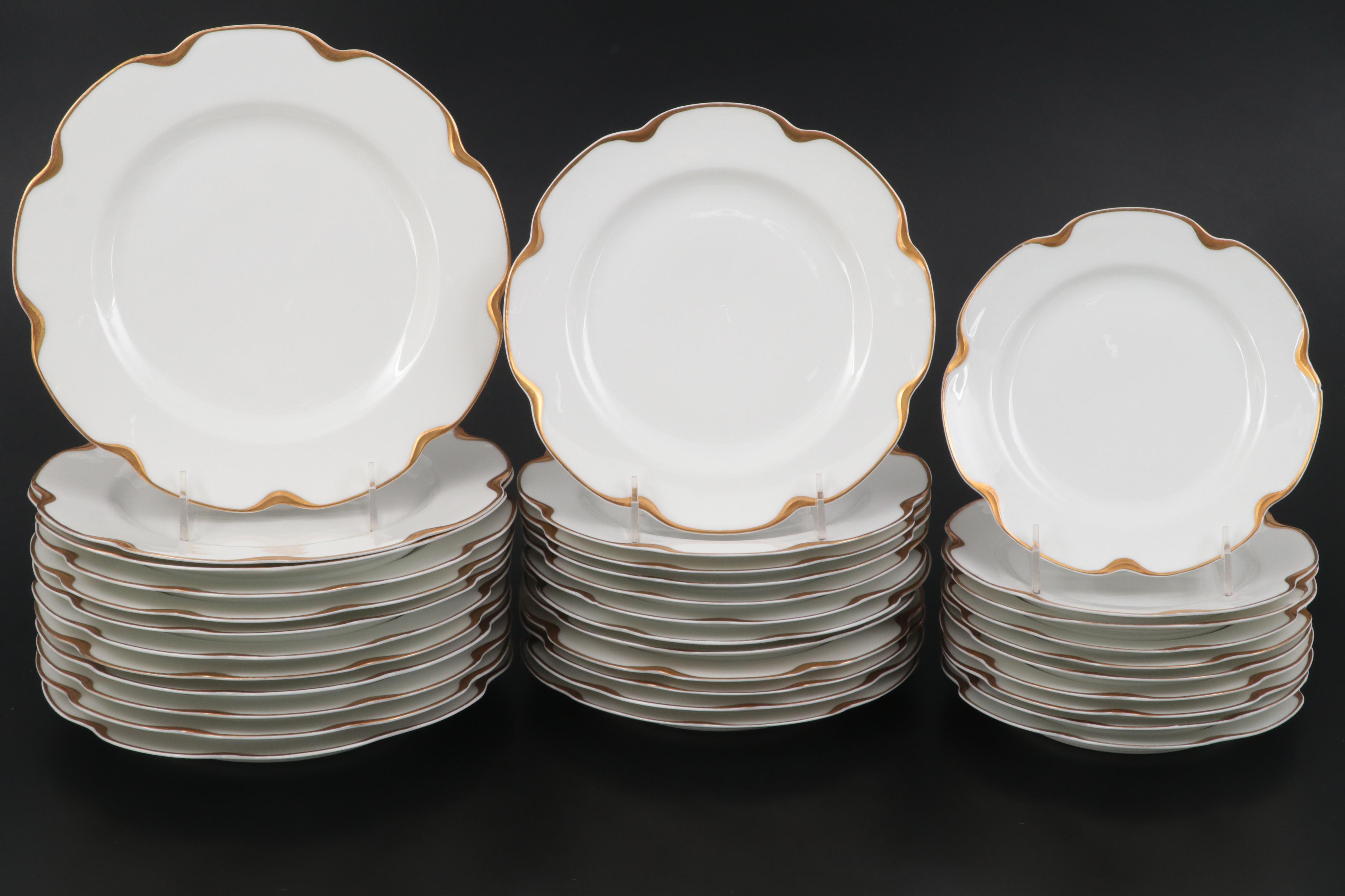 Haviland & Co. "Silver Anniversary" Porcelain Dinnerware, Early/Mid-20th Century