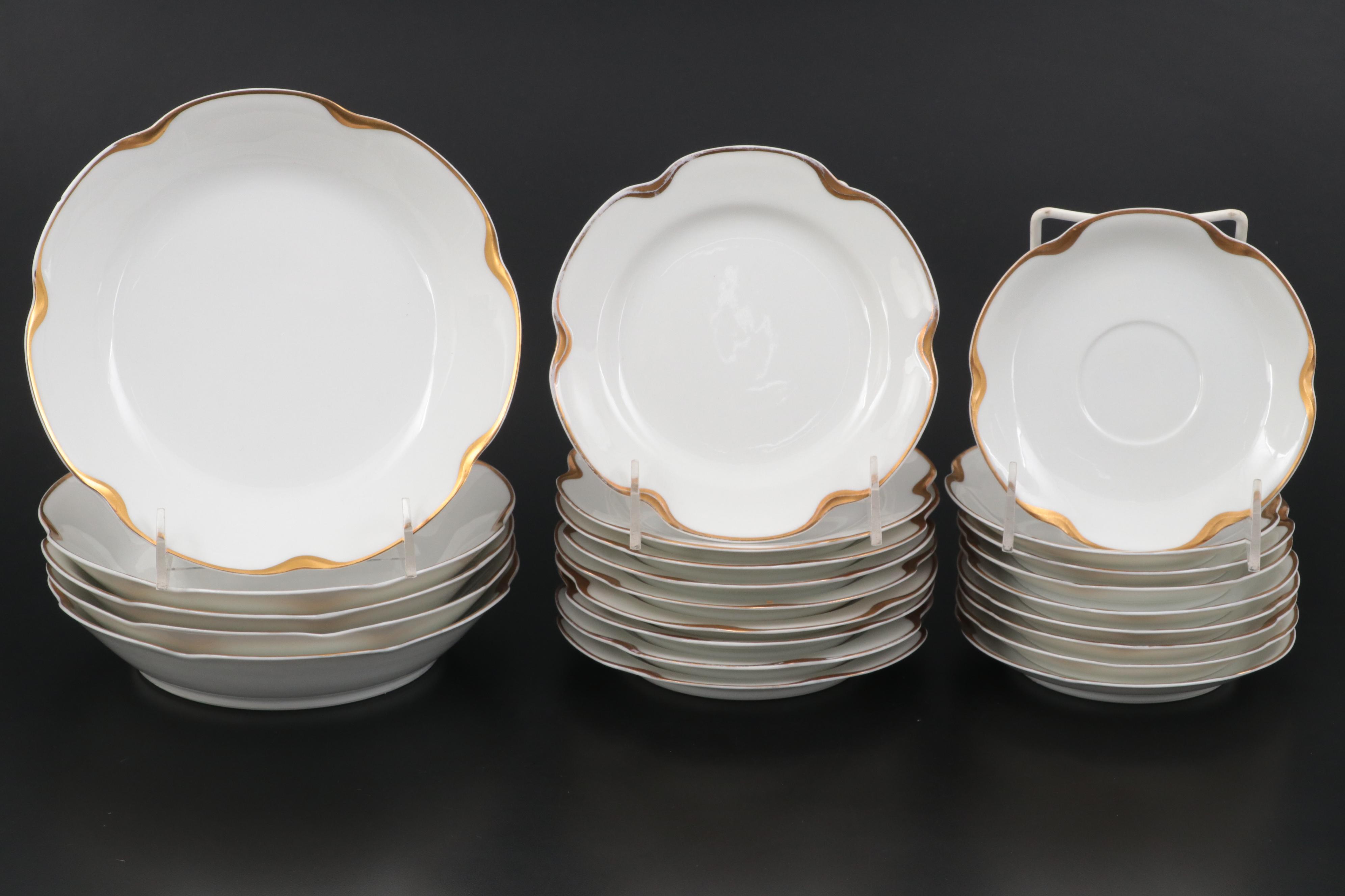 Haviland & Co. "Silver Anniversary" Porcelain Dinnerware, Early/Mid-20th Century
