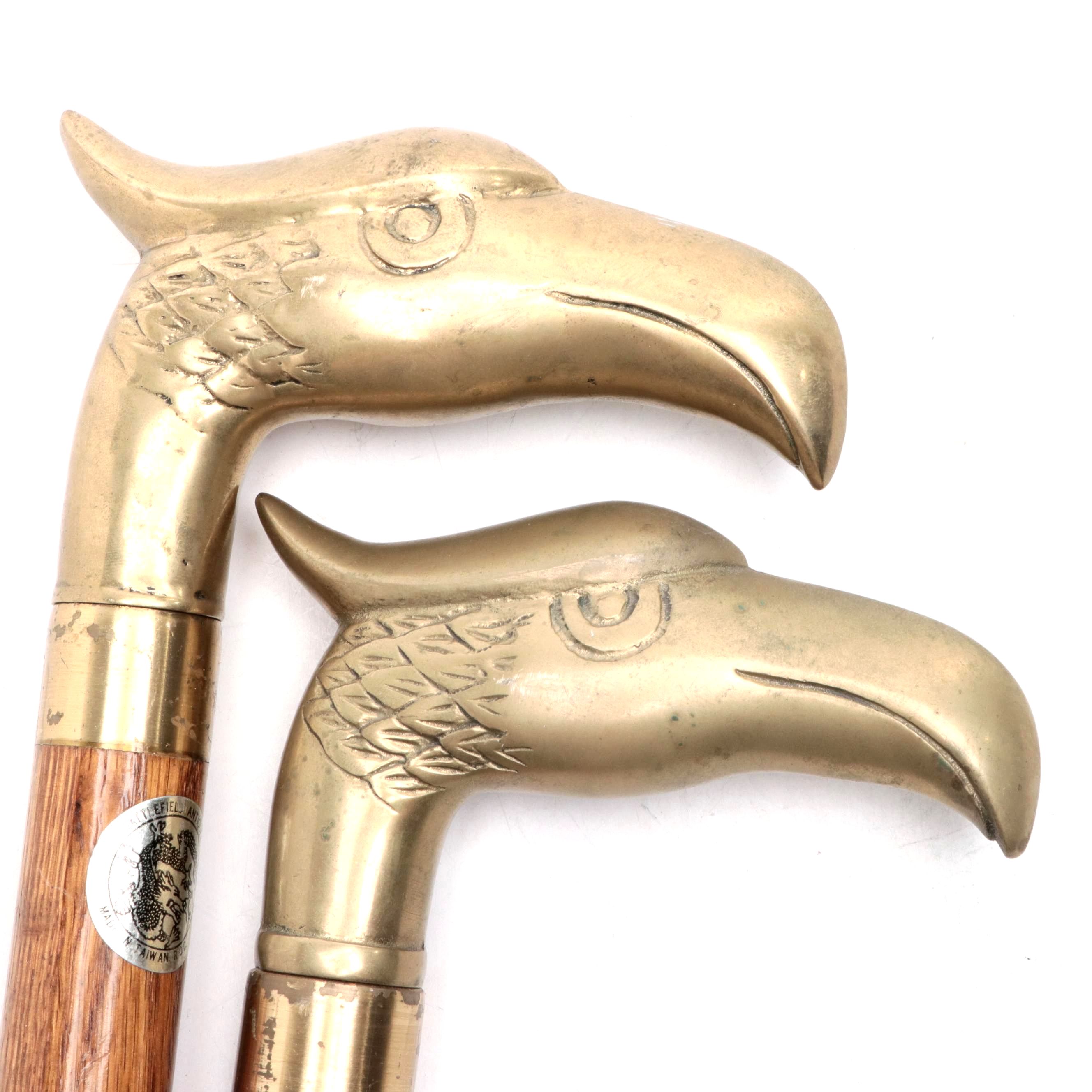 Brass Eagle Head Canes With Hidden Blades