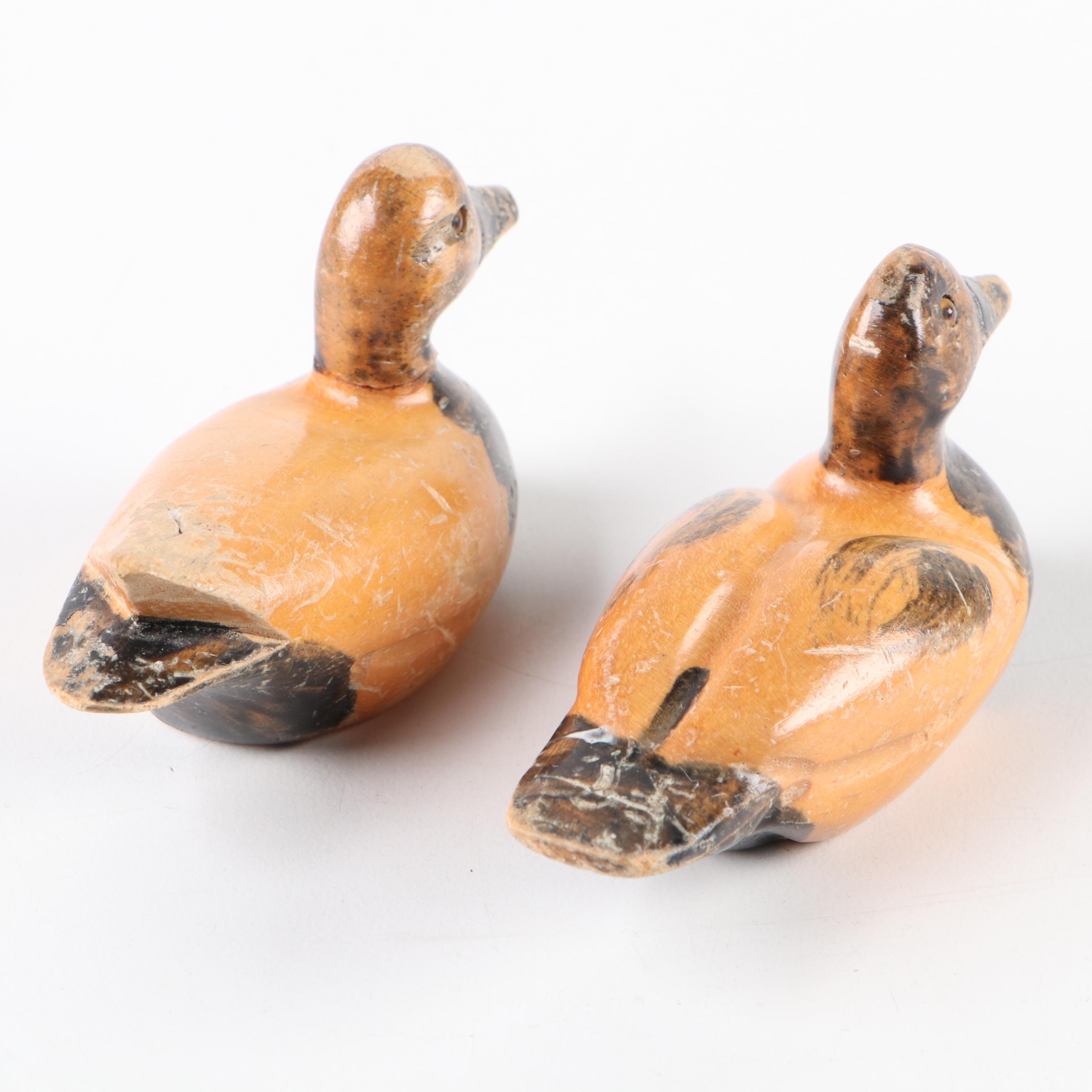 J. Weaver Mallard Hen and Other Decorative Wooden Duck Decoys