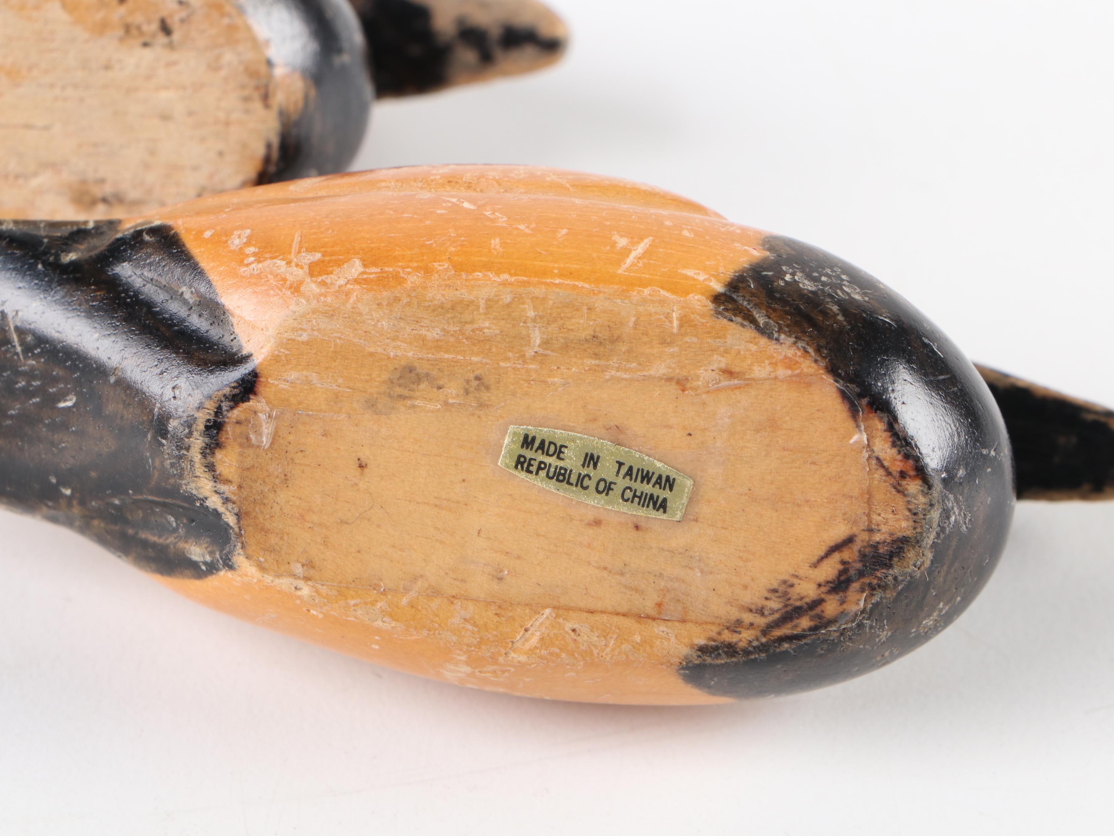 J. Weaver Mallard Hen and Other Decorative Wooden Duck Decoys