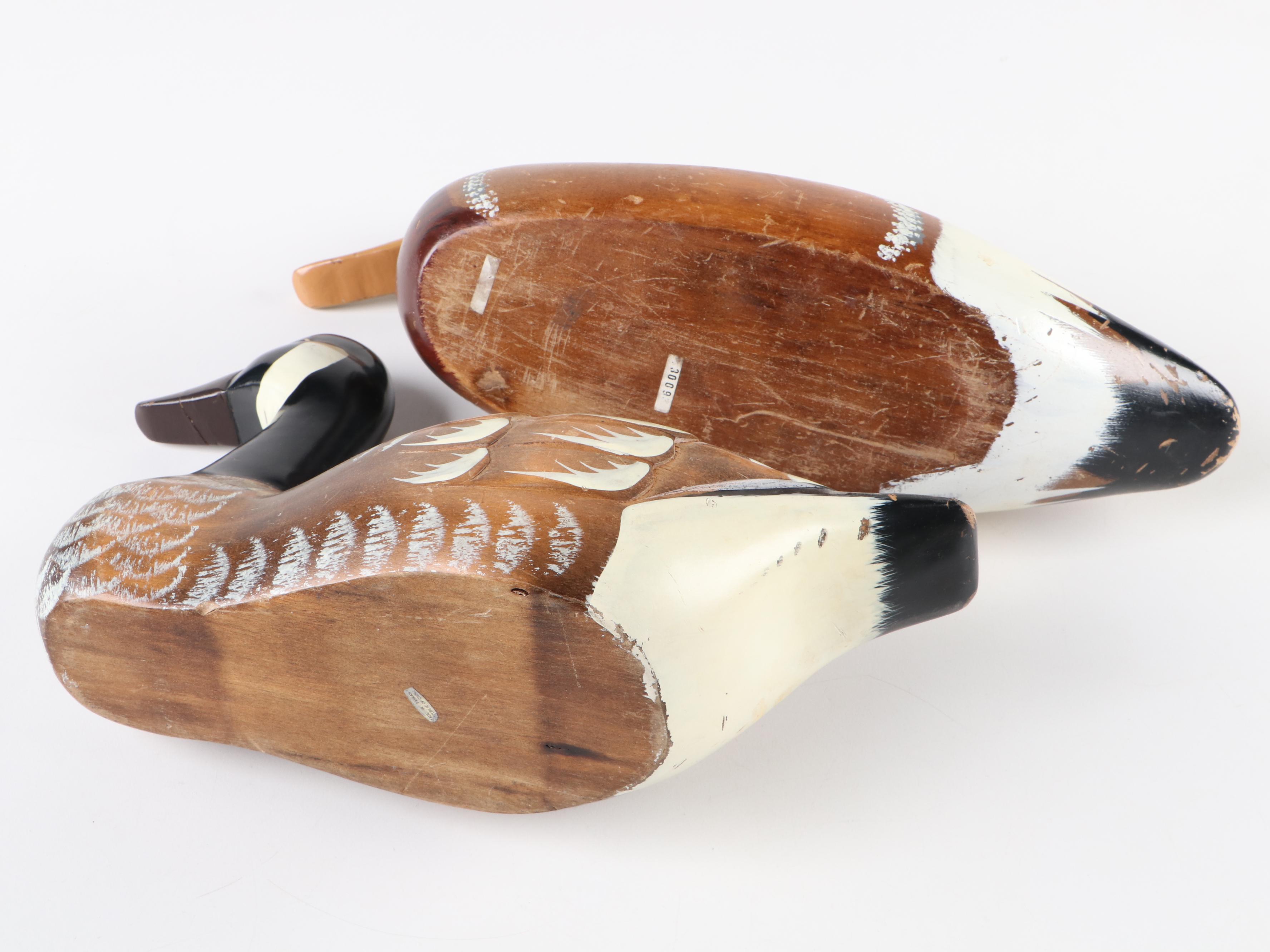 J. Weaver Mallard Hen and Other Decorative Wooden Duck Decoys