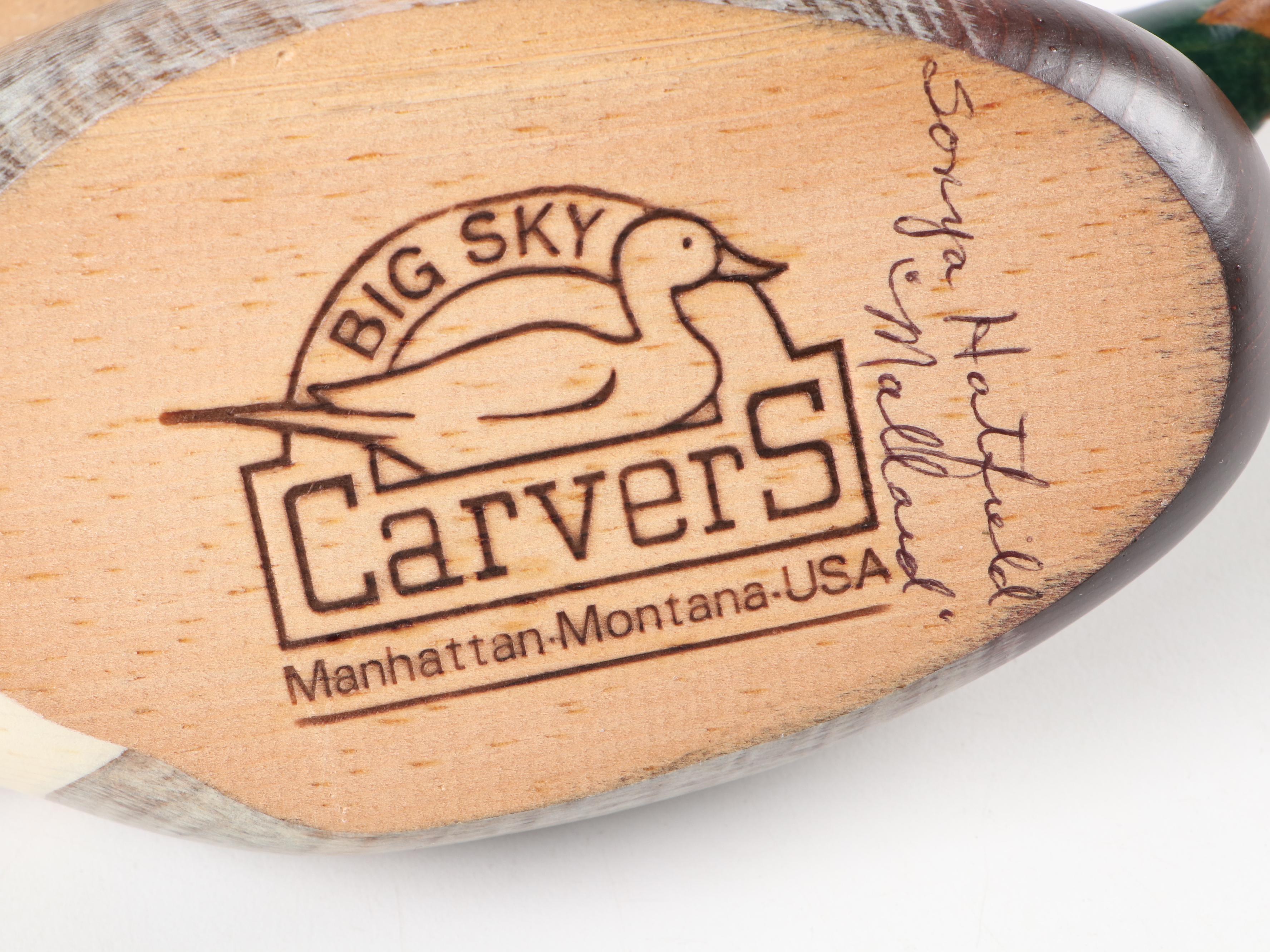 J. Weaver Mallard Hen and Other Decorative Wooden Duck Decoys