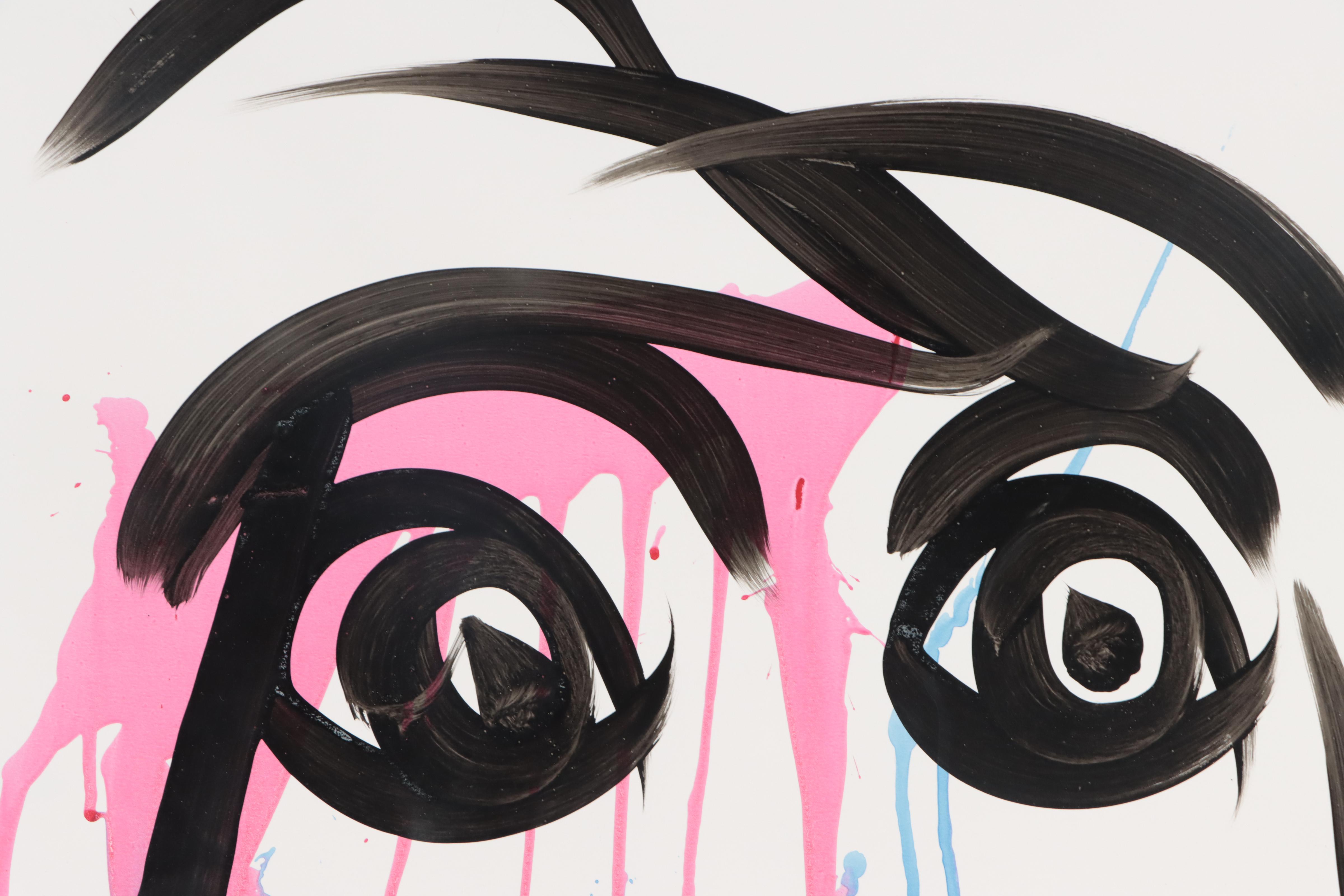 Peter Keil Abstract Portrait Acrylic Painting