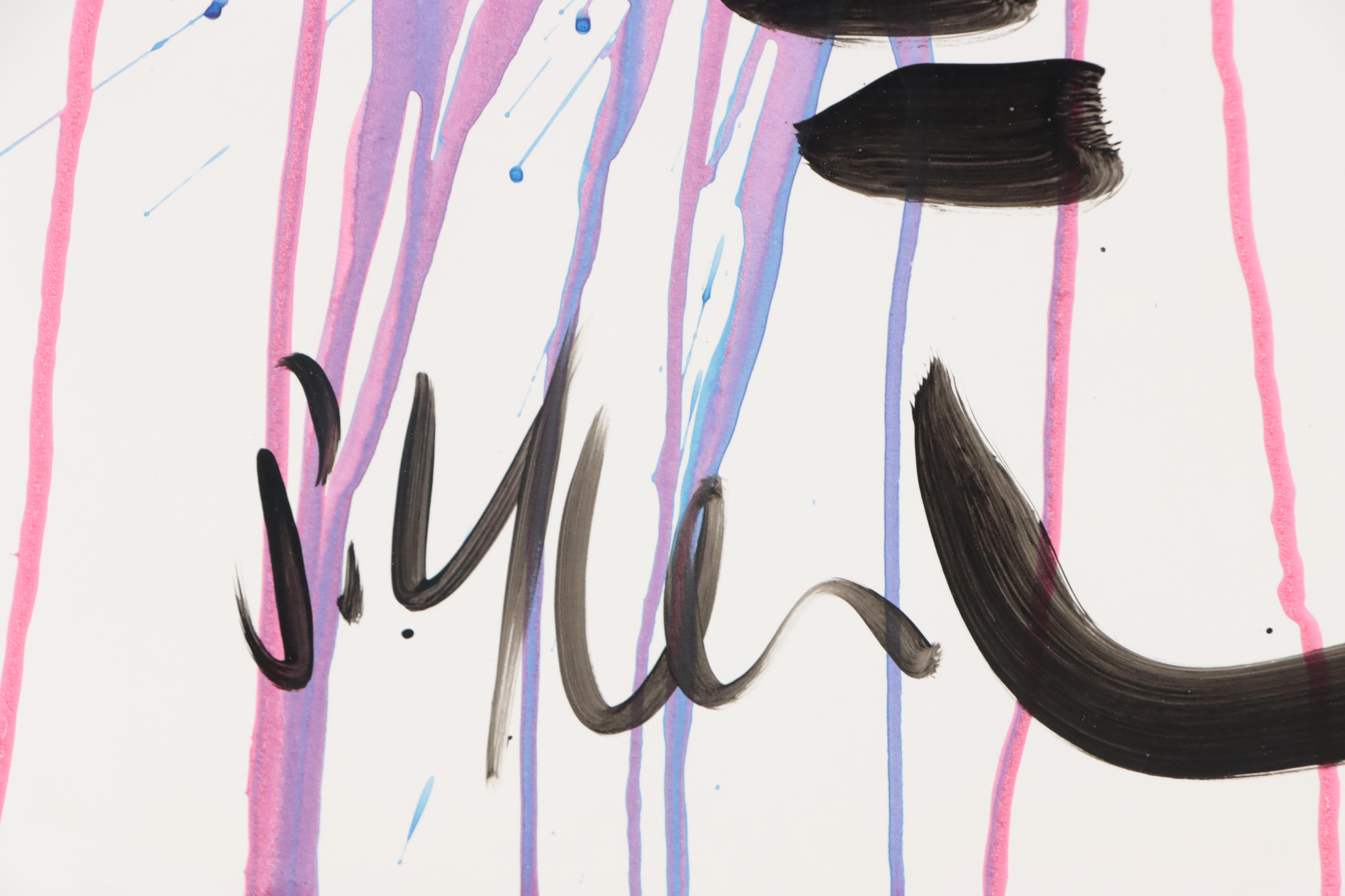 Peter Keil Abstract Portrait Acrylic Painting