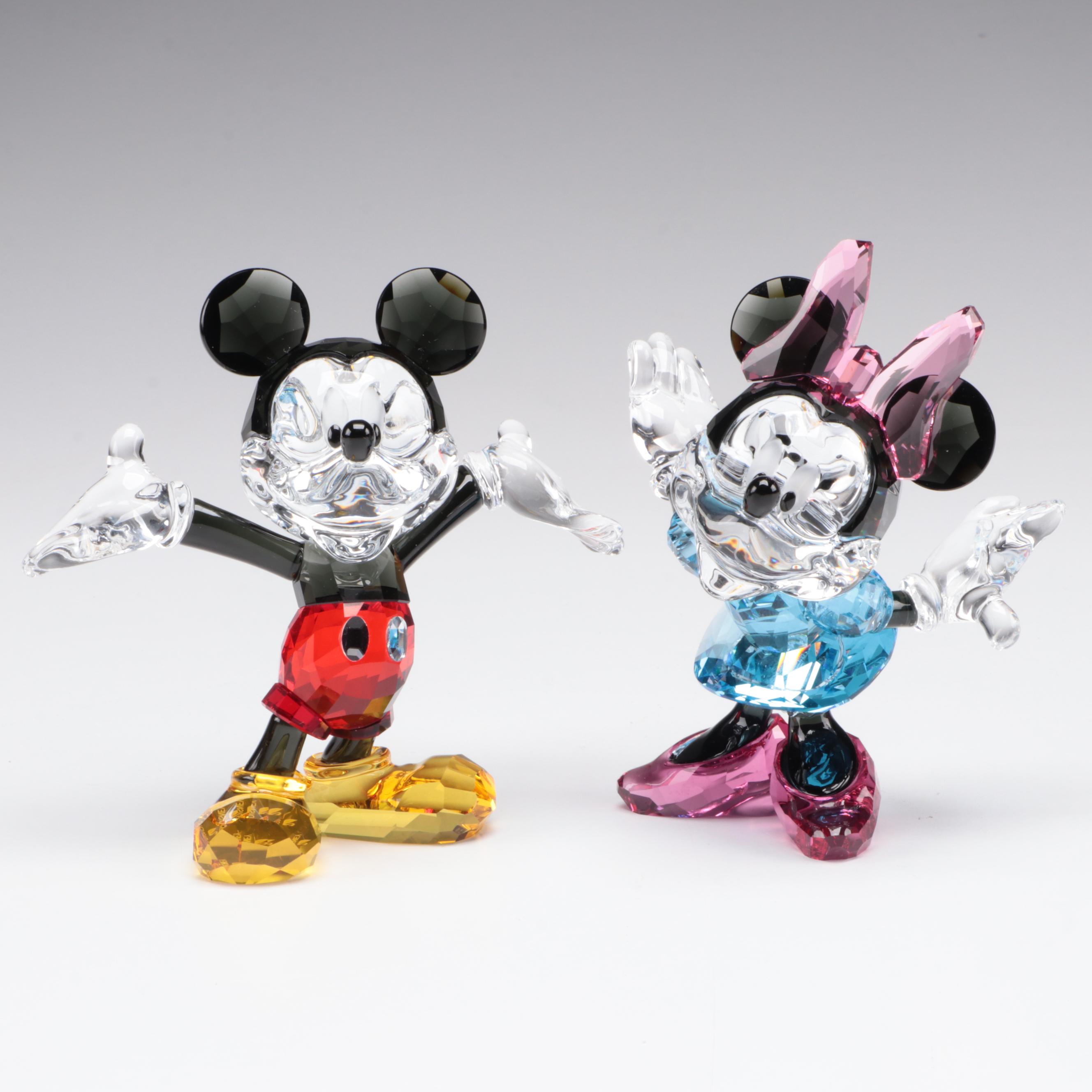 Swarovski Mickey Mouse and Minnie Mouse