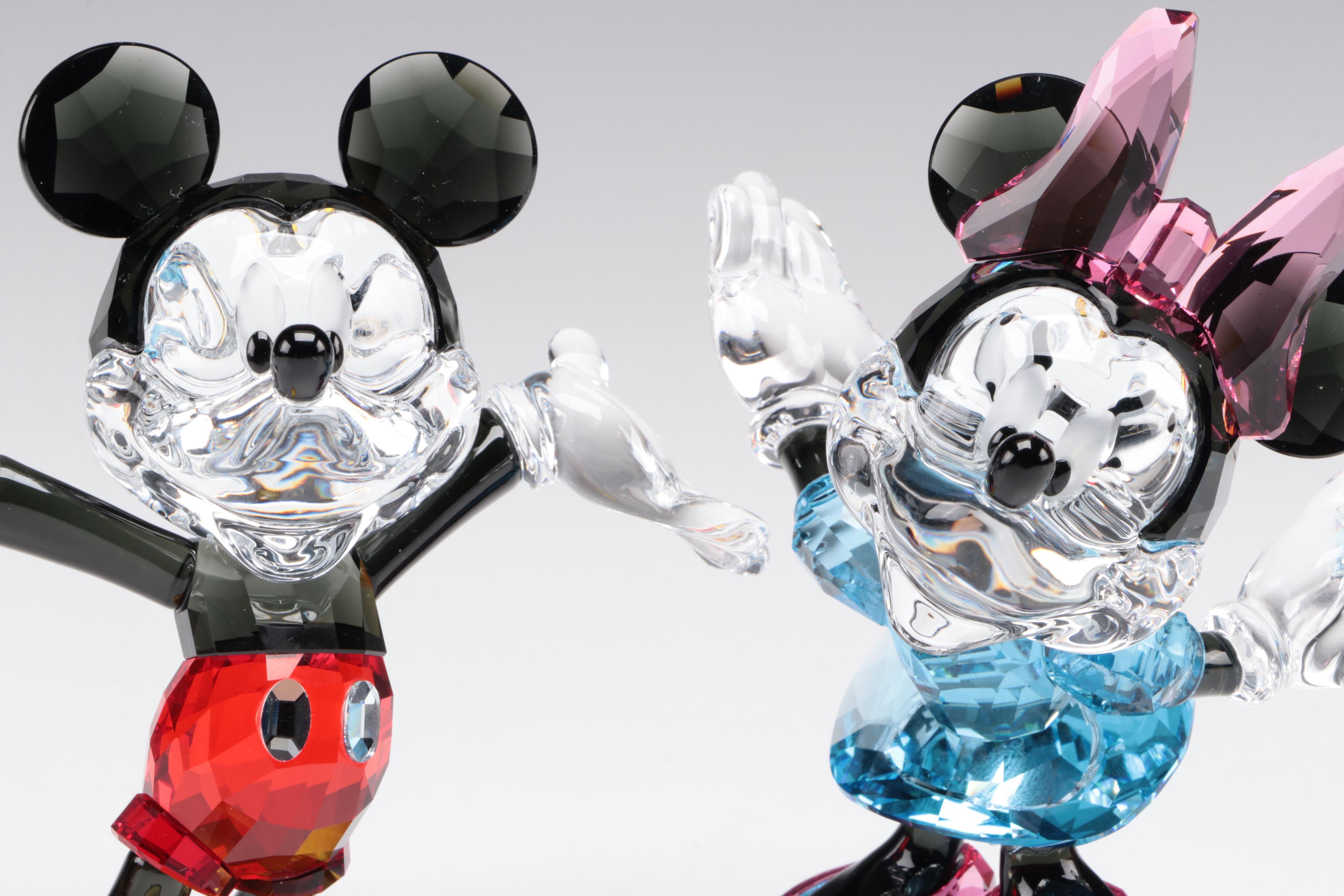 Swarovski Mickey Mouse and Minnie Mouse