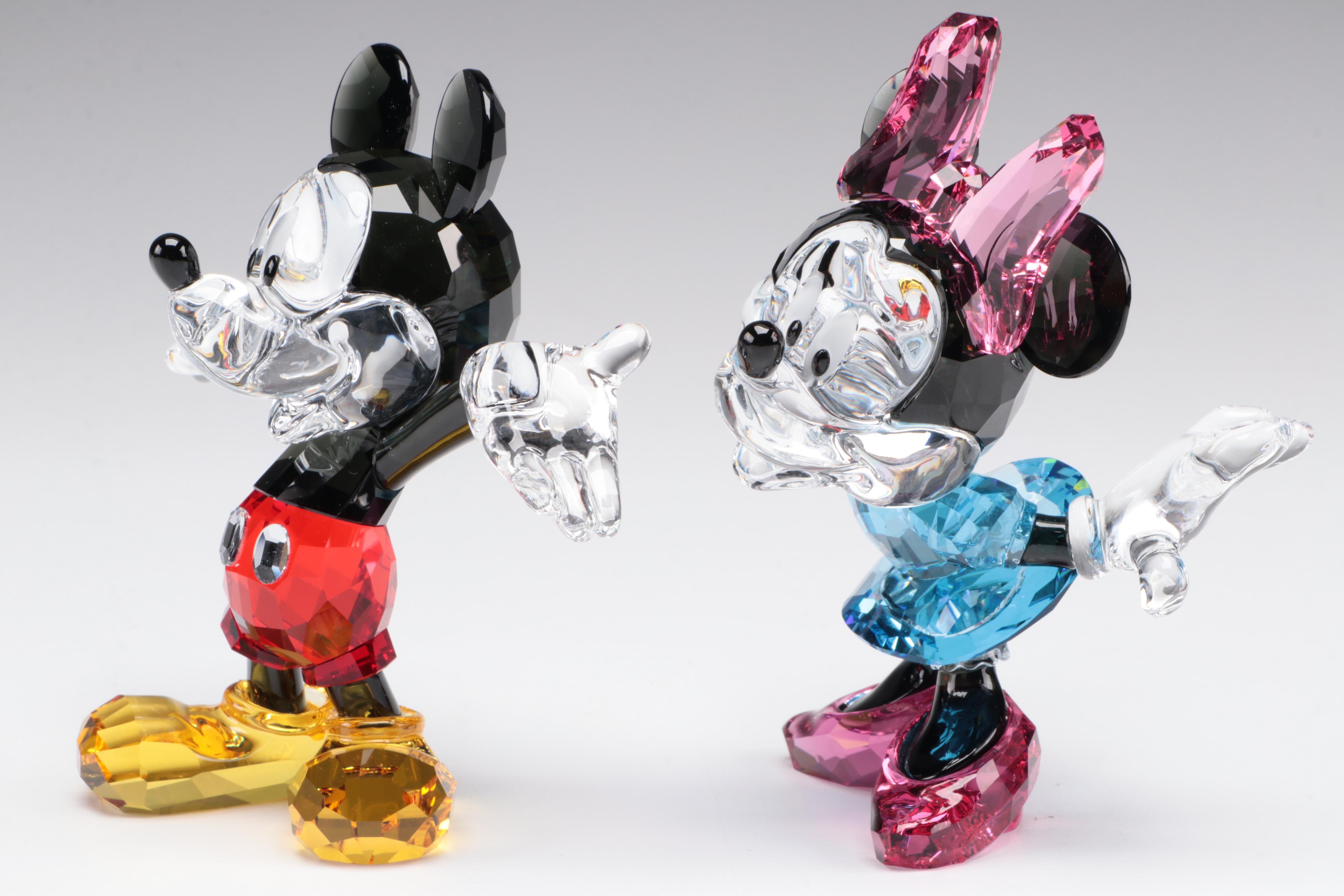 Swarovski Mickey Mouse and Minnie Mouse