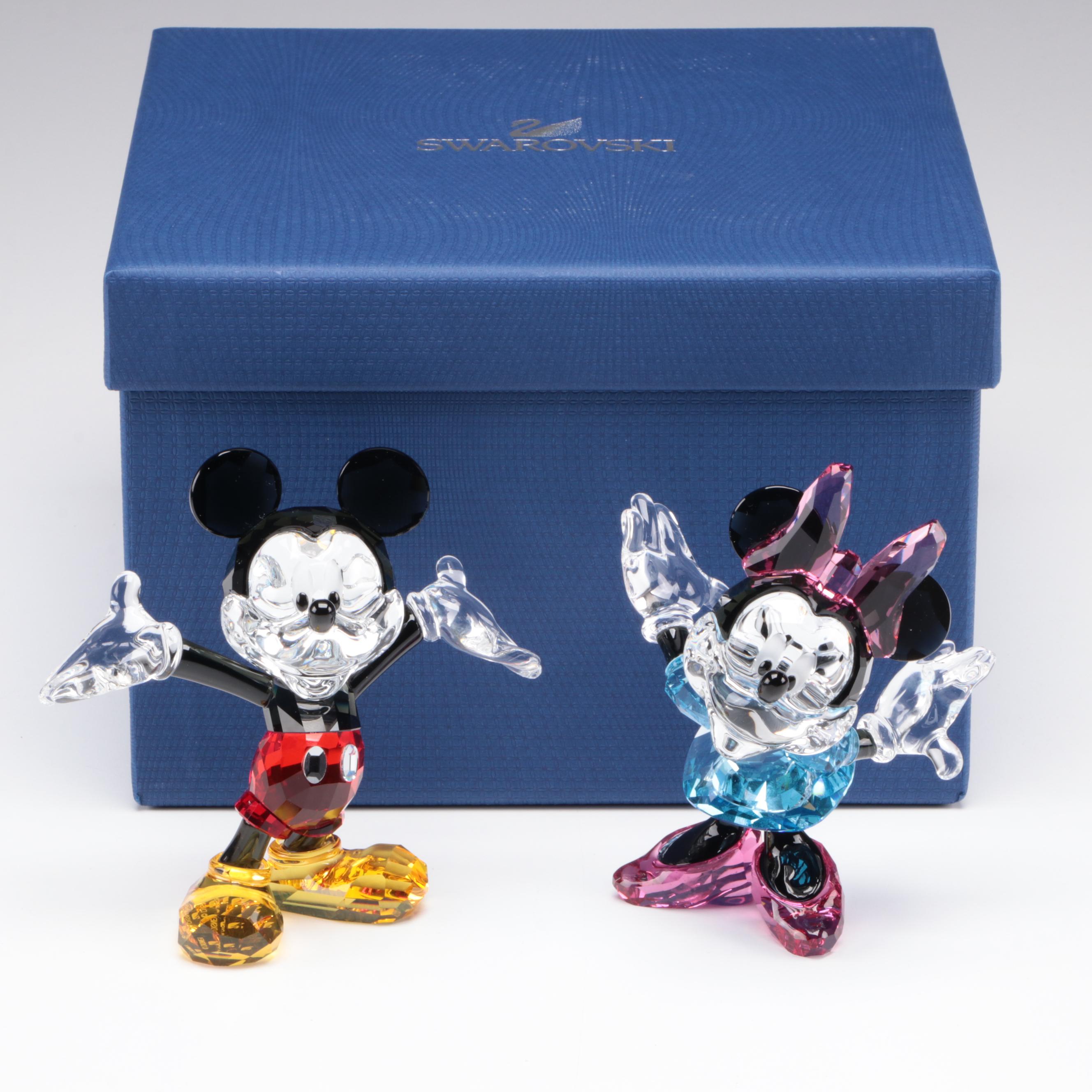 Swarovski Mickey Mouse and Minnie Mouse