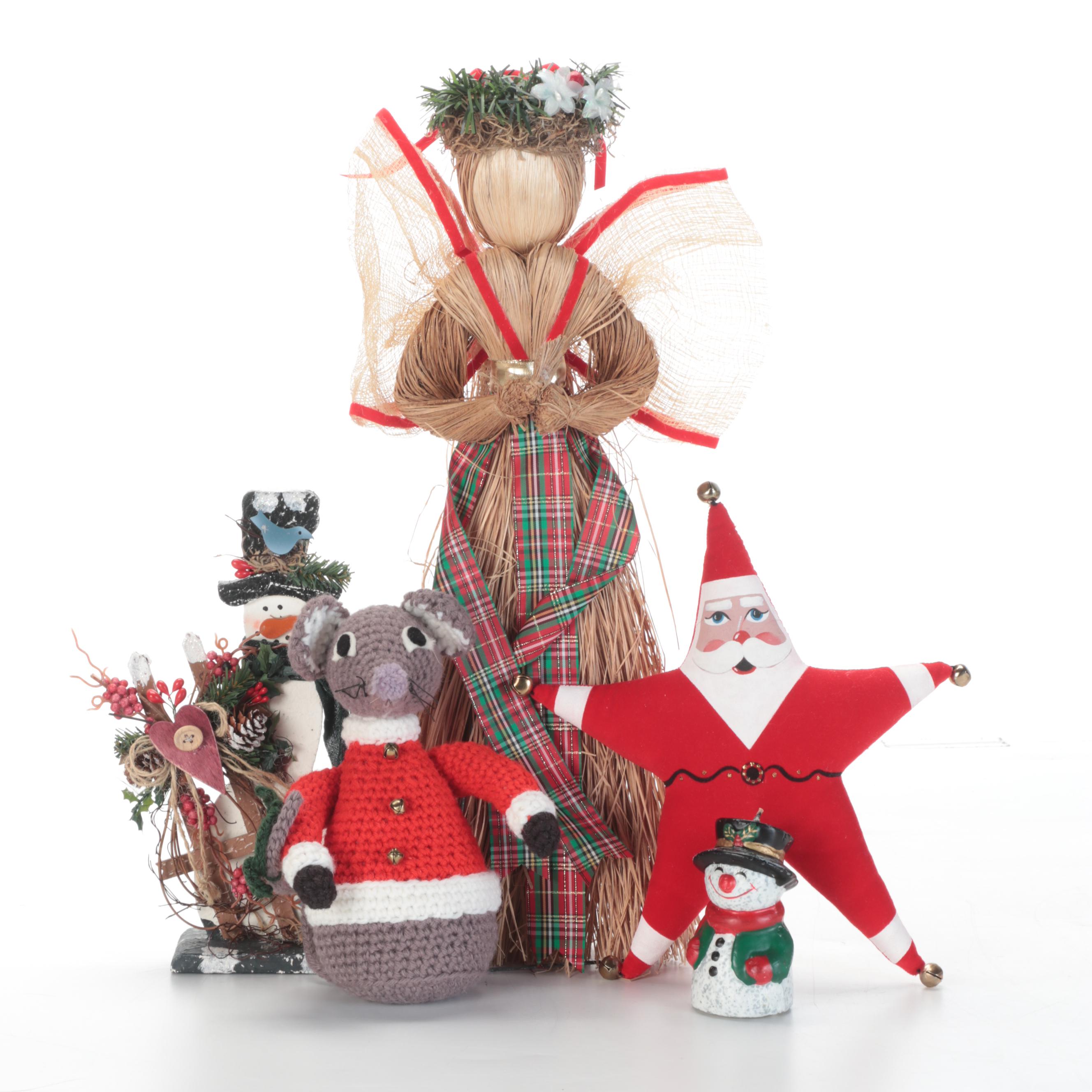 Glass Eye Studio Art Glass Ornament with Grinch and Other Christmas Decor