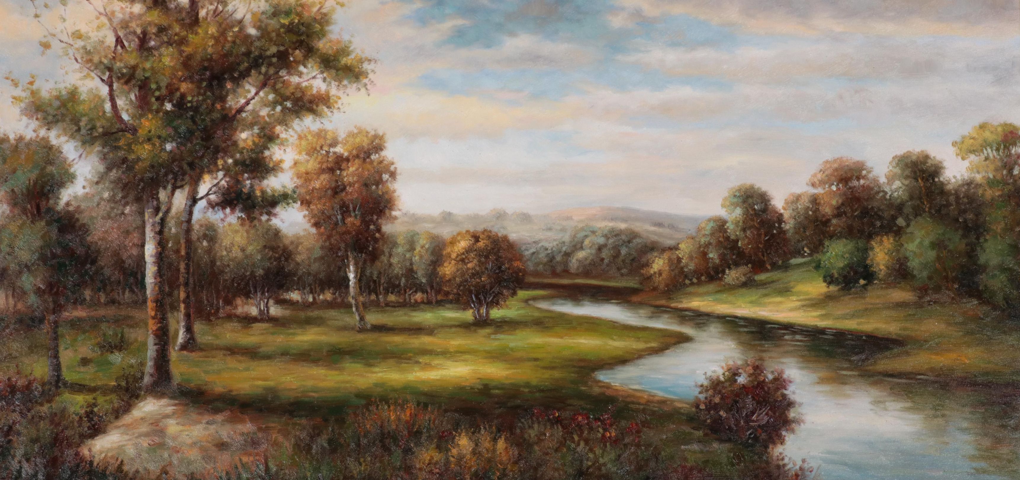 Impressionist Style Landscape Oil Painting