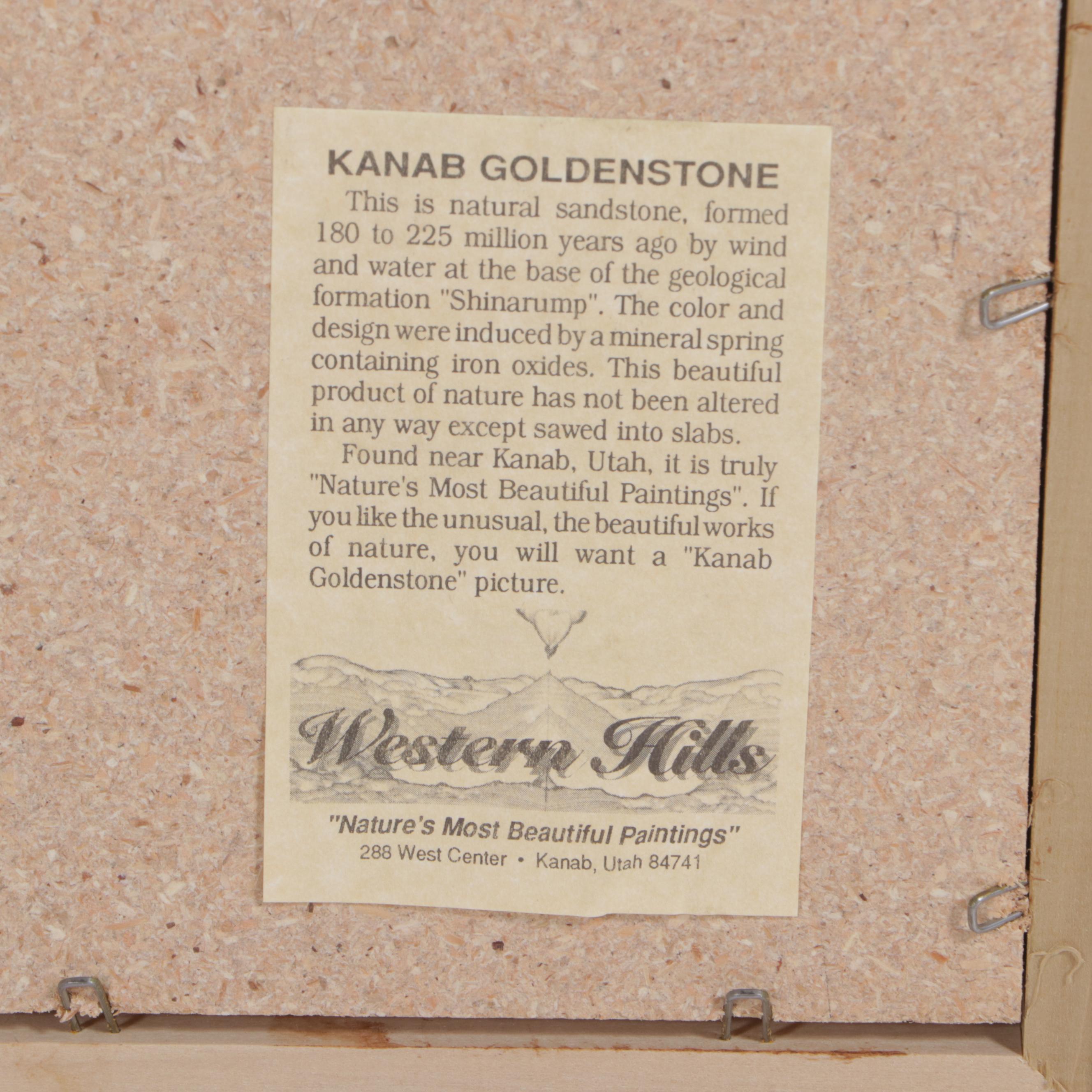 Mounted Kanab Sandstone "Landscape" Specimen