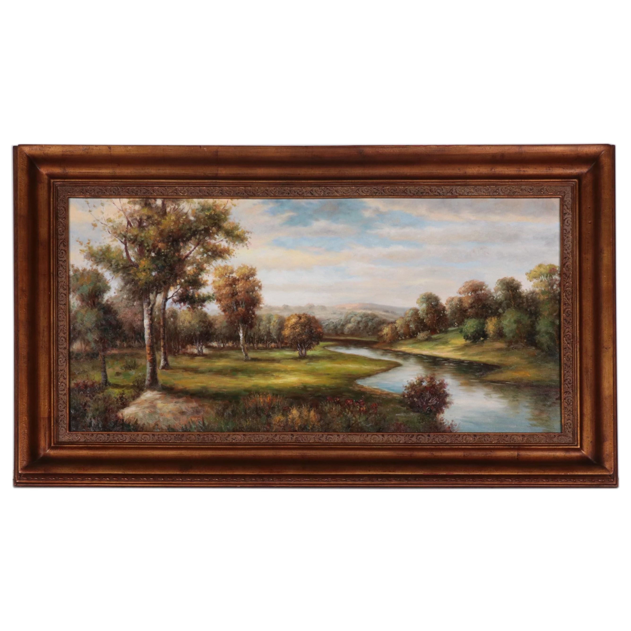 Impressionist Style Landscape Oil Painting
