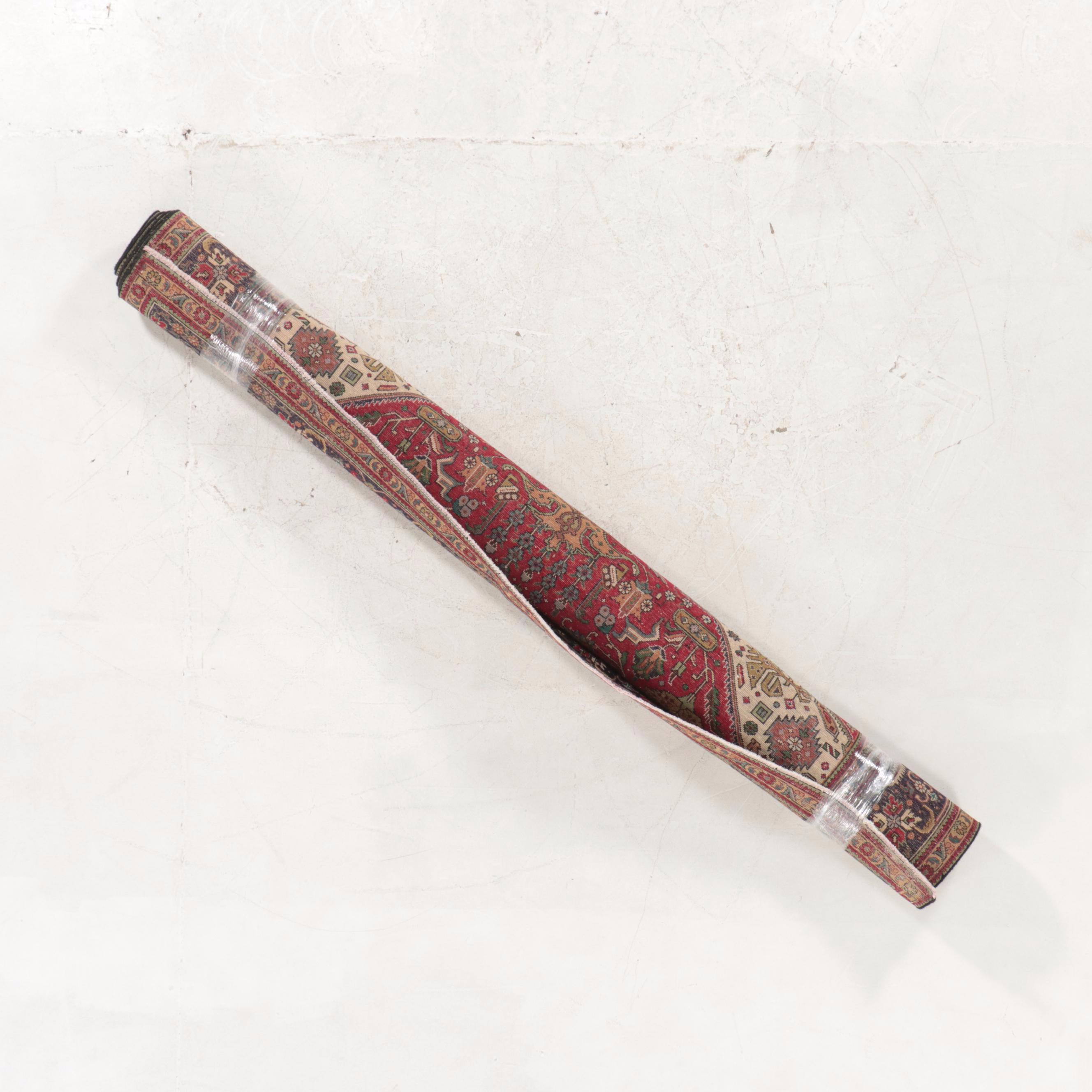 8'2 x 11'6 Hand-Knotted Persian Heriz Area Rug