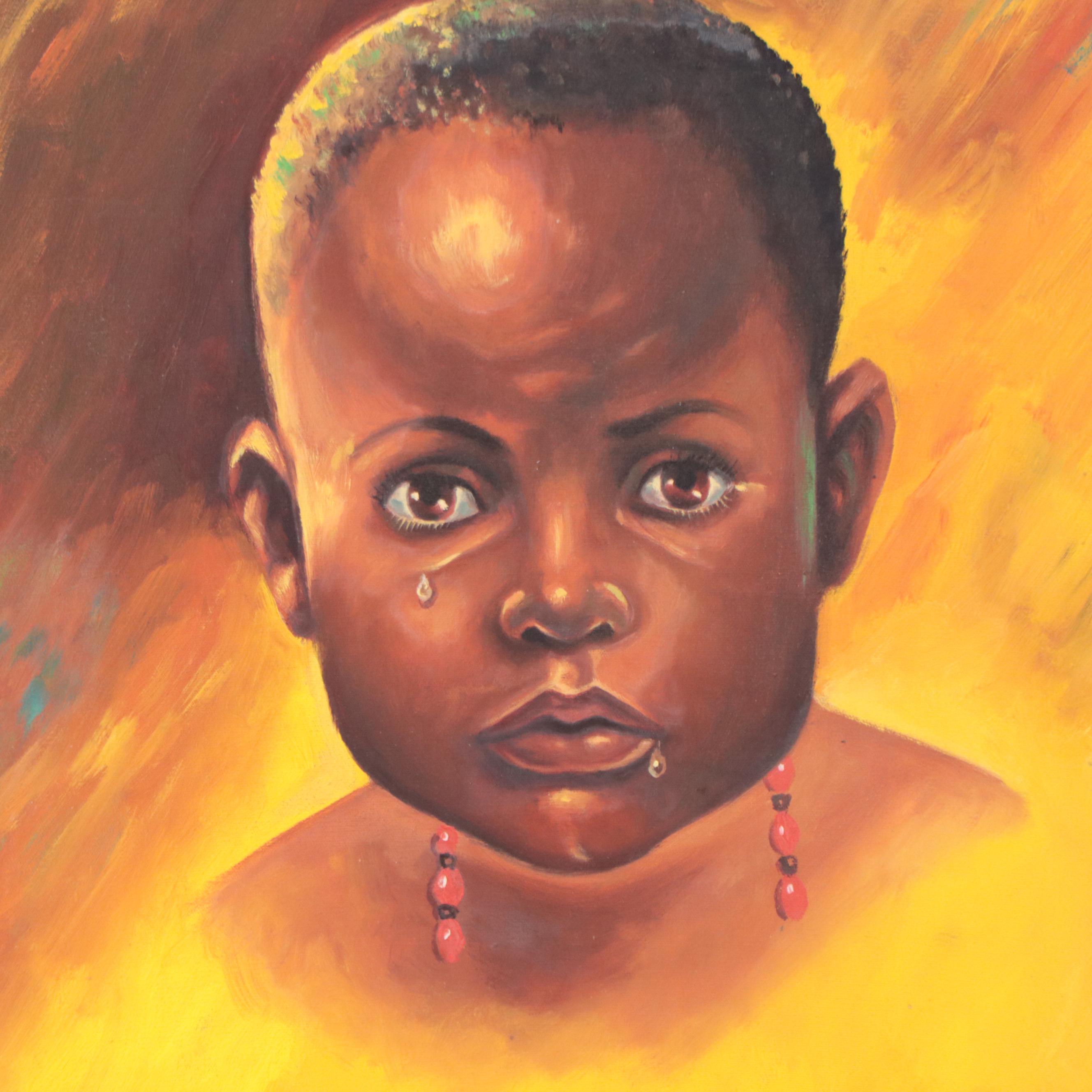 Oil Painting of Child Portrait