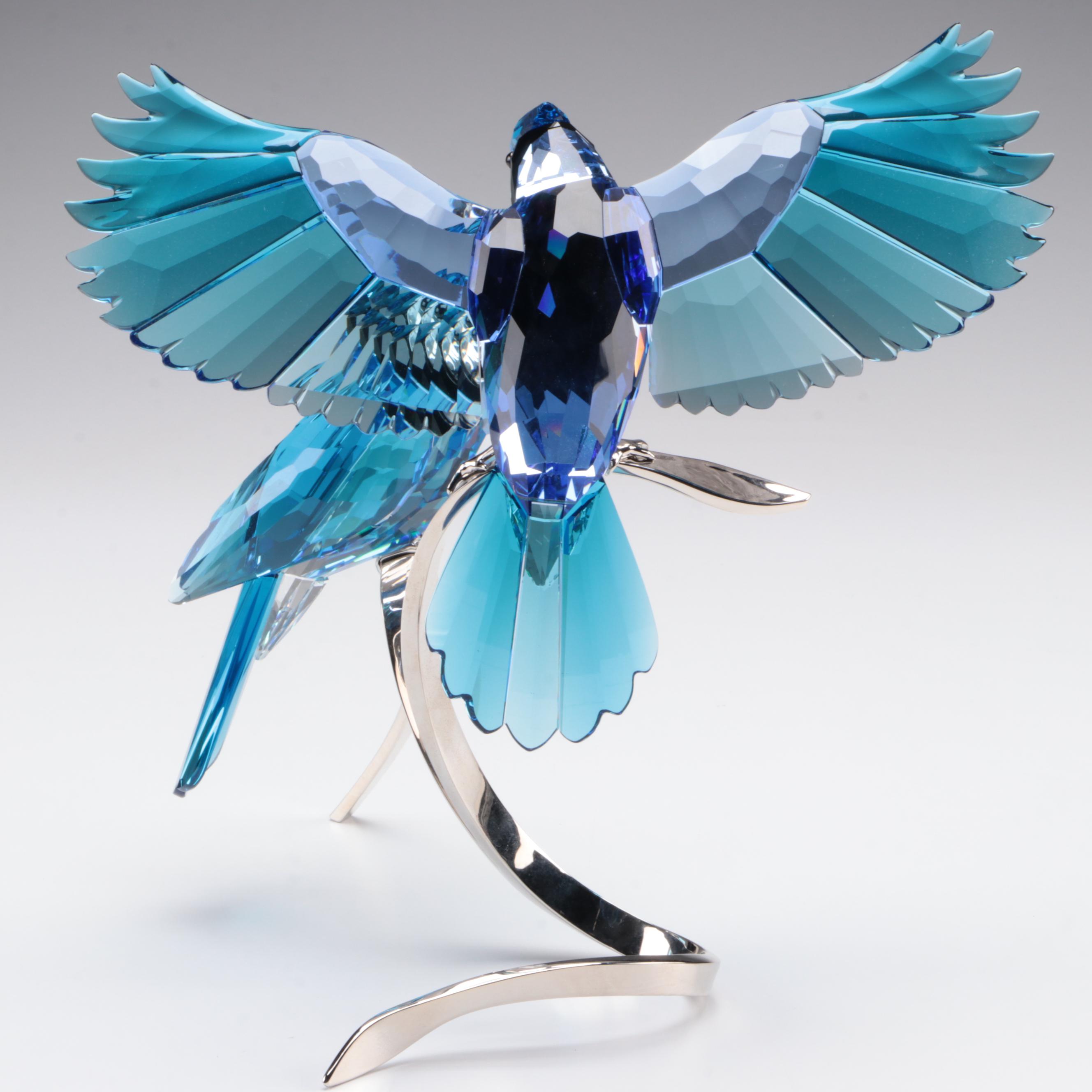 Swarovski Crystal "Blue Jays" Figurines