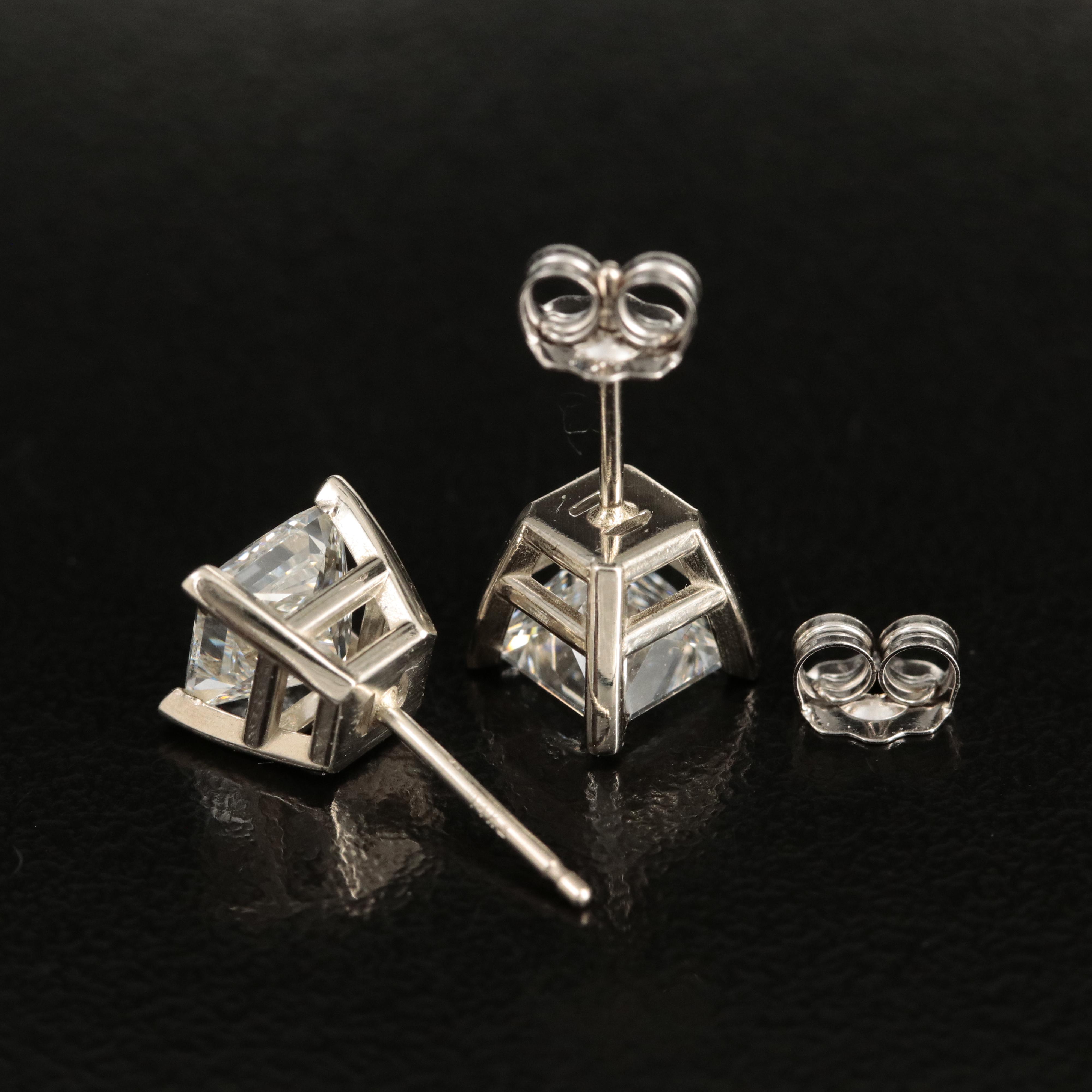 14K 2.46 CTW Lab Grown Diamond Stud Earrings with IGI Reports