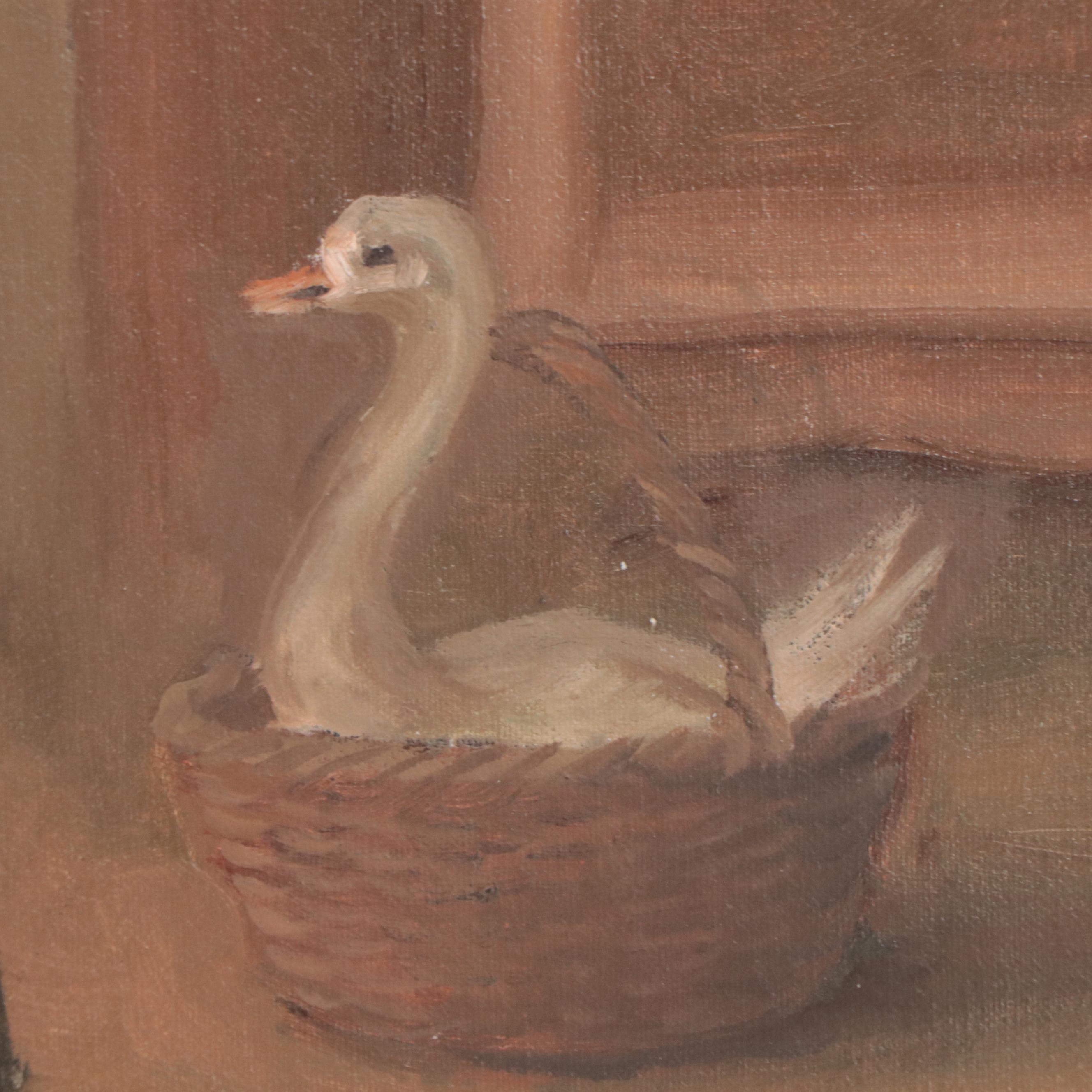 Bryan Anderson Genre Scene Oil Painting "Telling The Story"