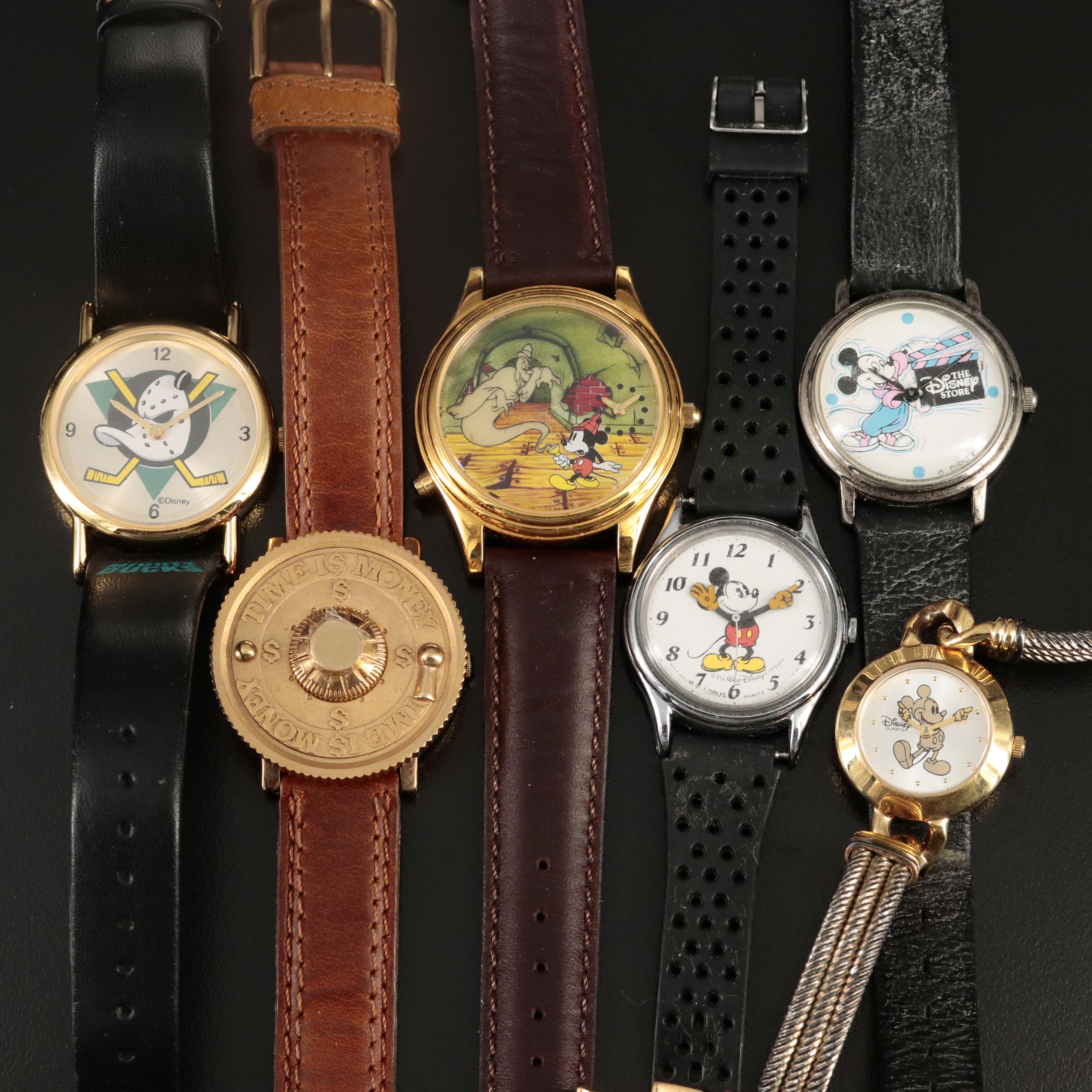 Disney Character Watches Including Scrooge McDuck