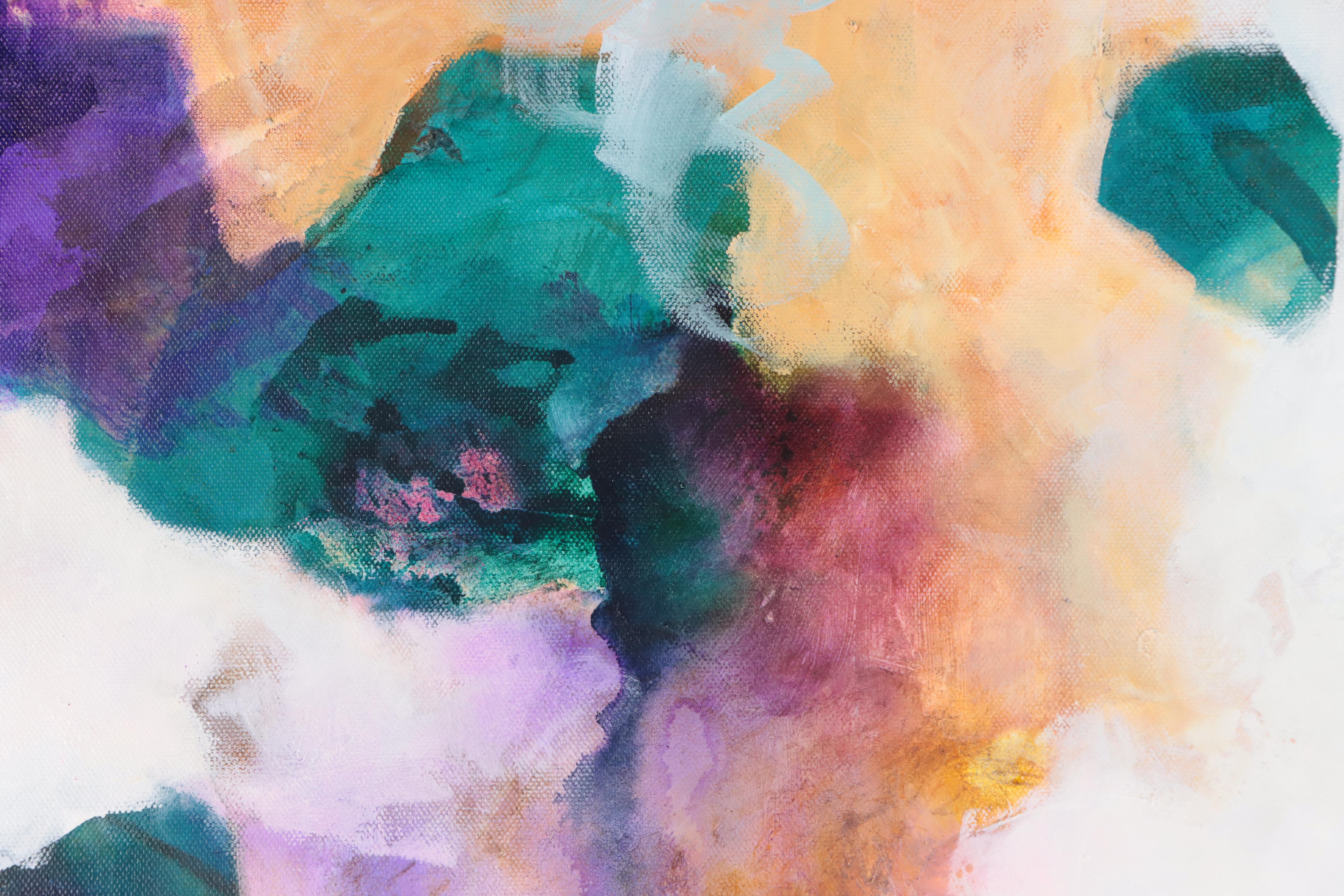 Milagros Pongo Abstract Mixed Media Painting "Infinity," 21st Century