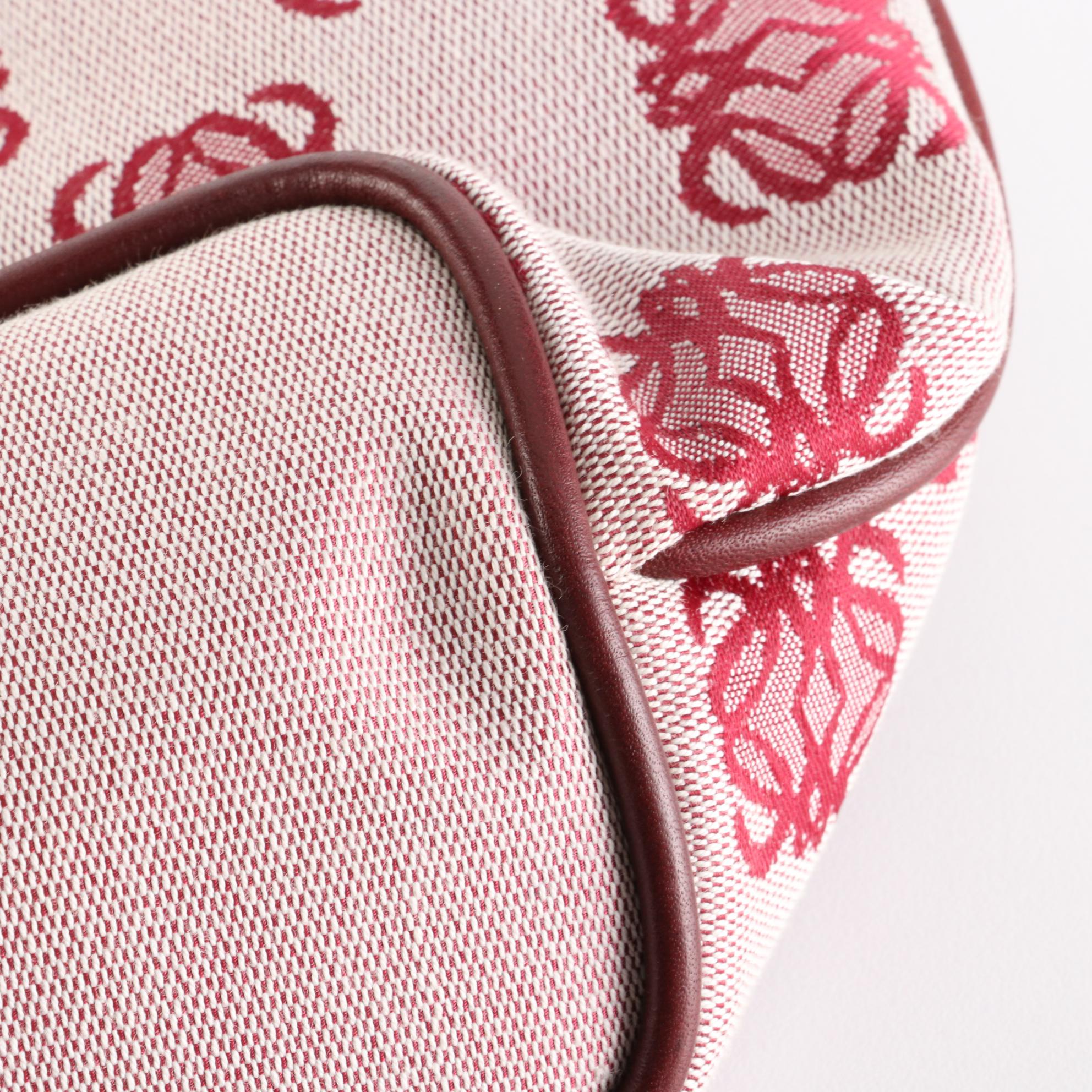 Loewe Anagram Tote Bag in Jacquard and Leather