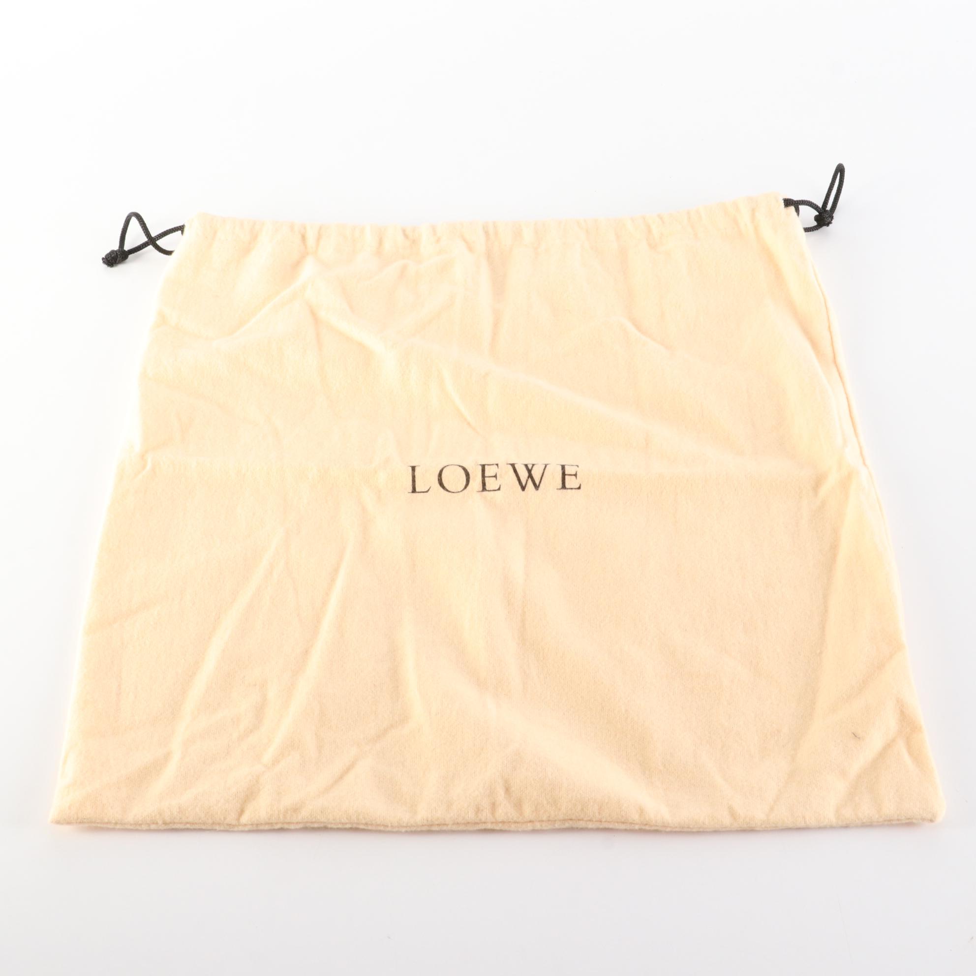 Loewe Anagram Tote Bag in Jacquard and Leather