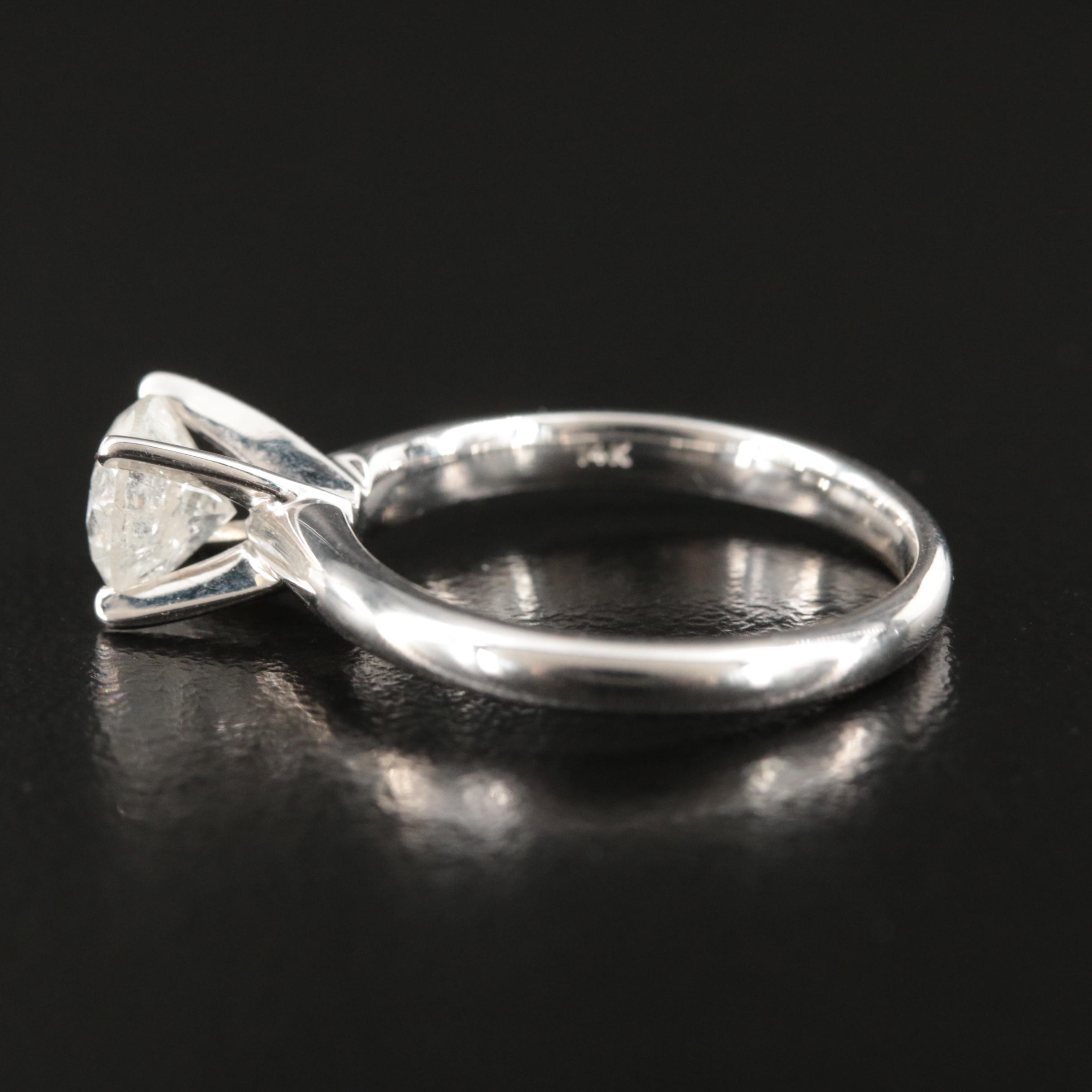 14K 1.19 CT Diamond Solitaire Ring