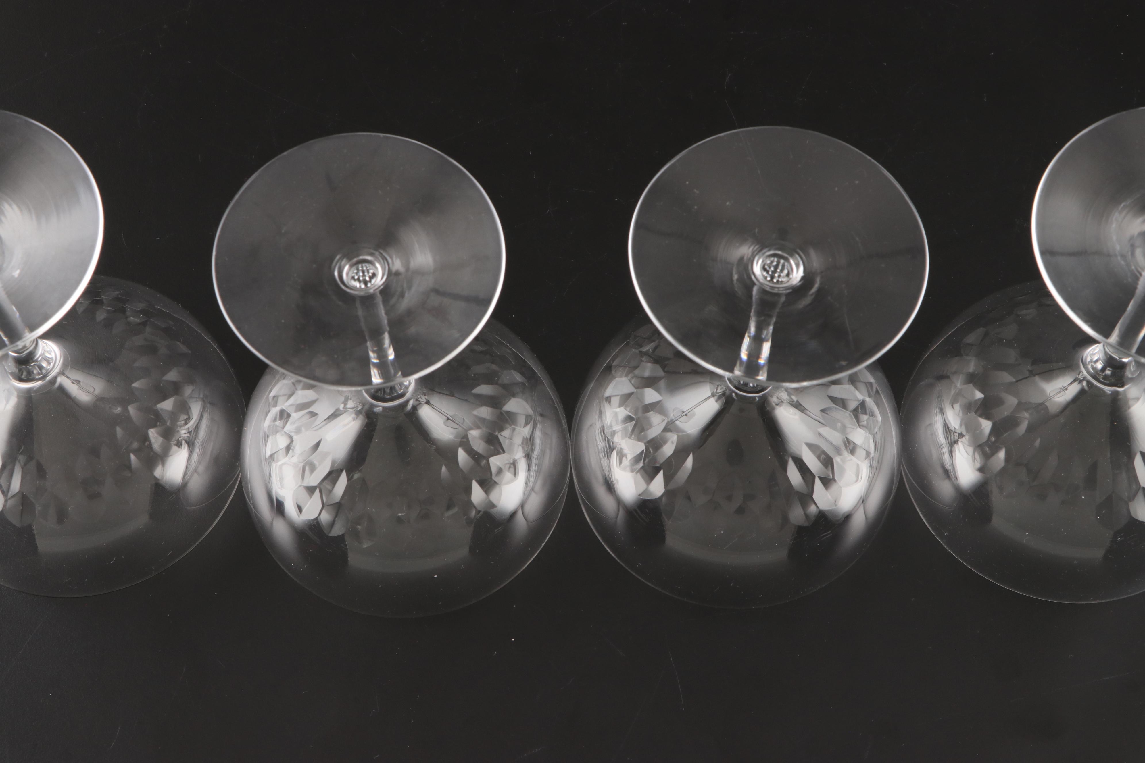Orrefors "Prelude" Crystal Water Goblets and Champagne Coupes
