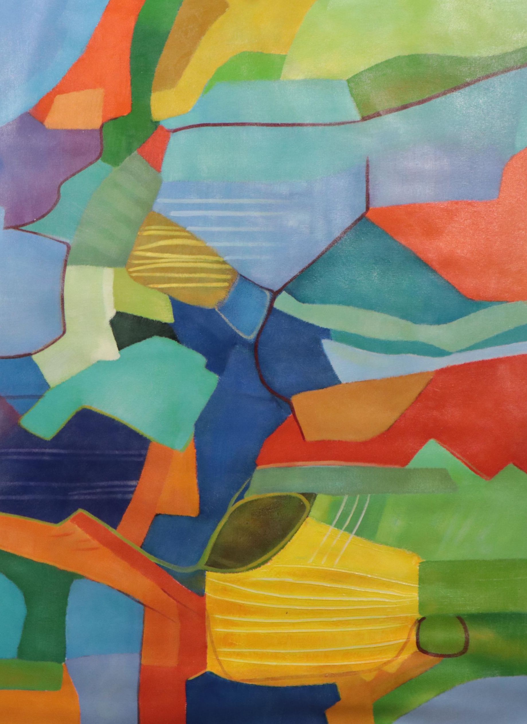 Zheng Non-Objective Abstract Oil Painting