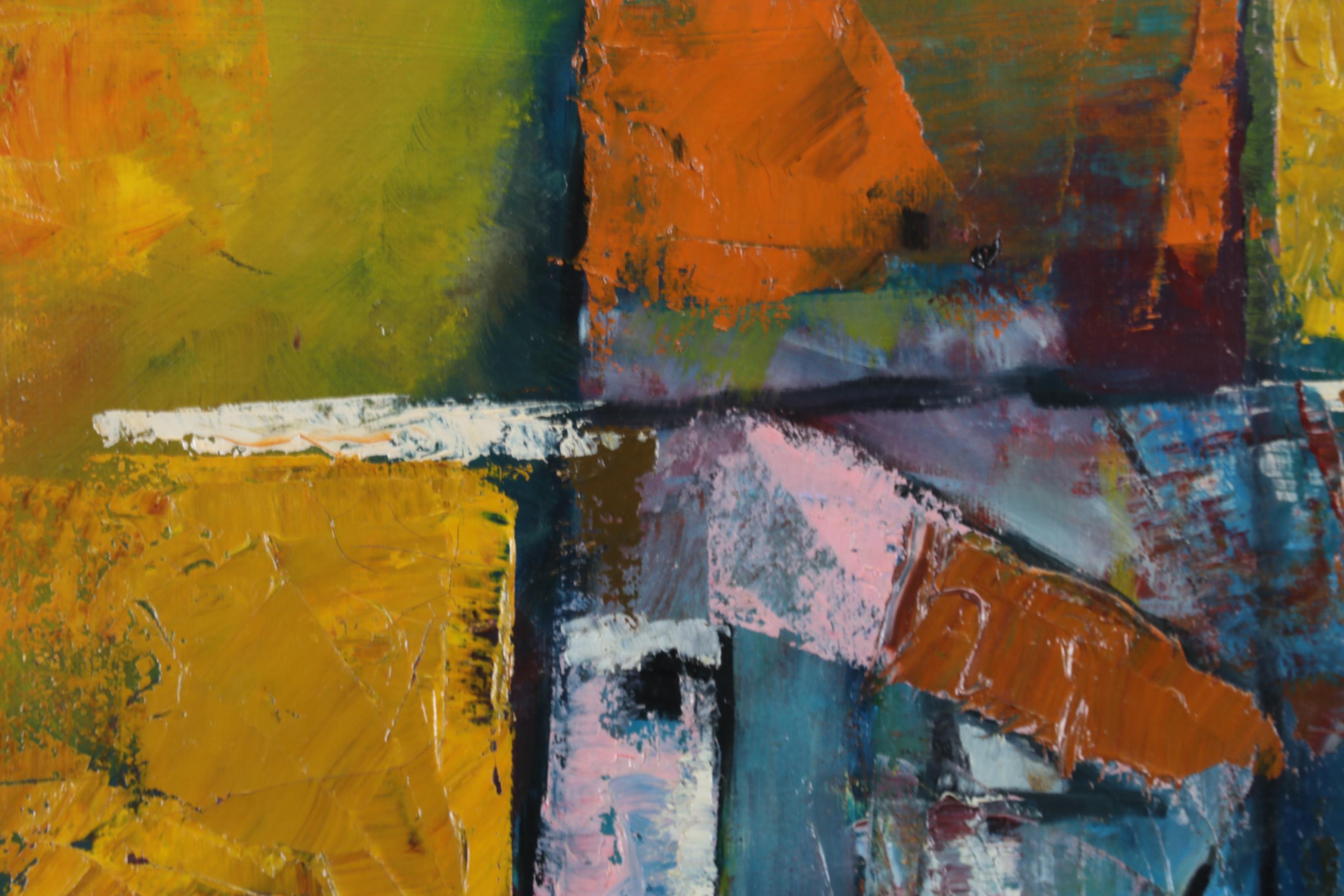 Richard S. Wagner Oil Painting "Refugees," 1962