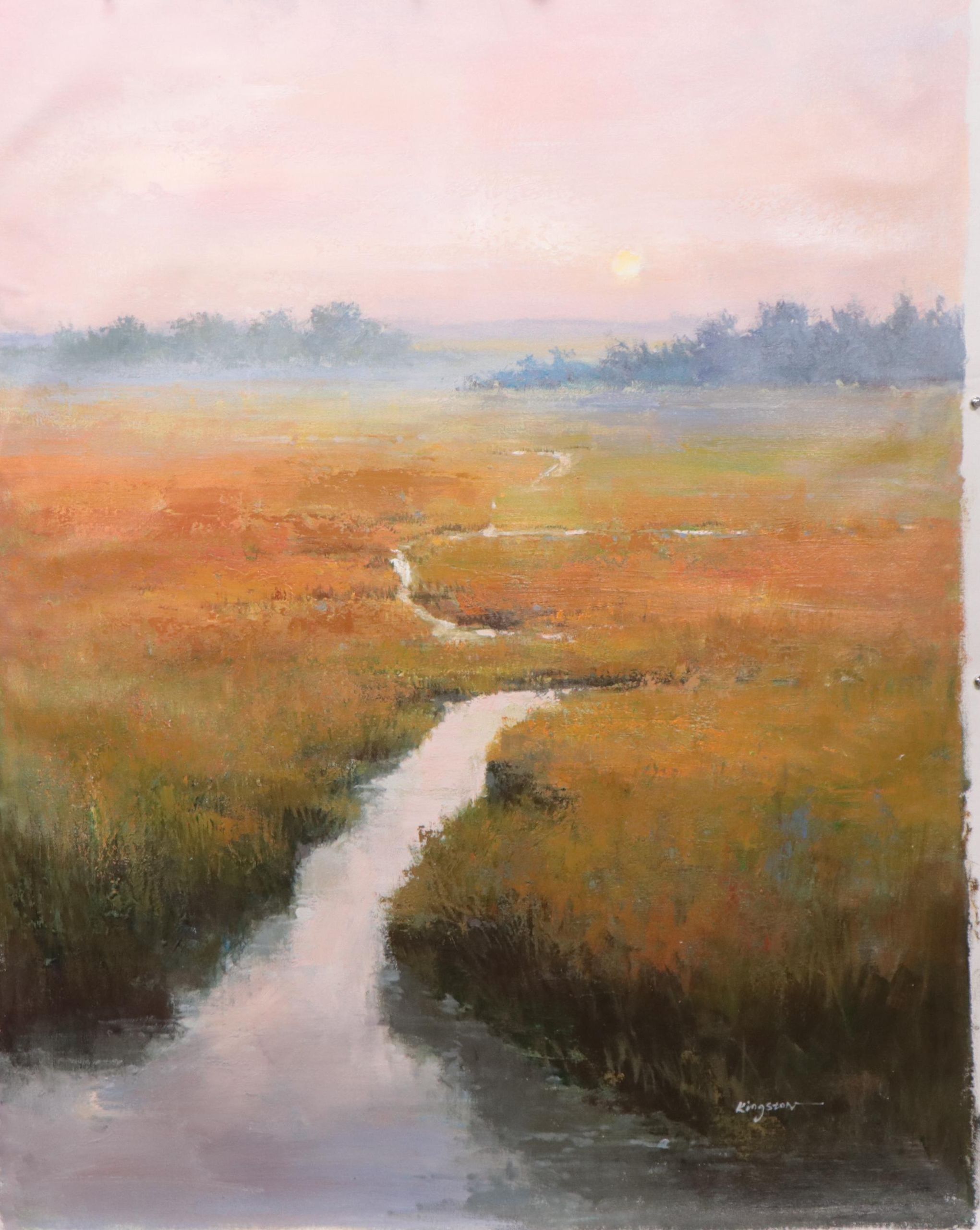 Kingston Marsh Landscape Oil Painting